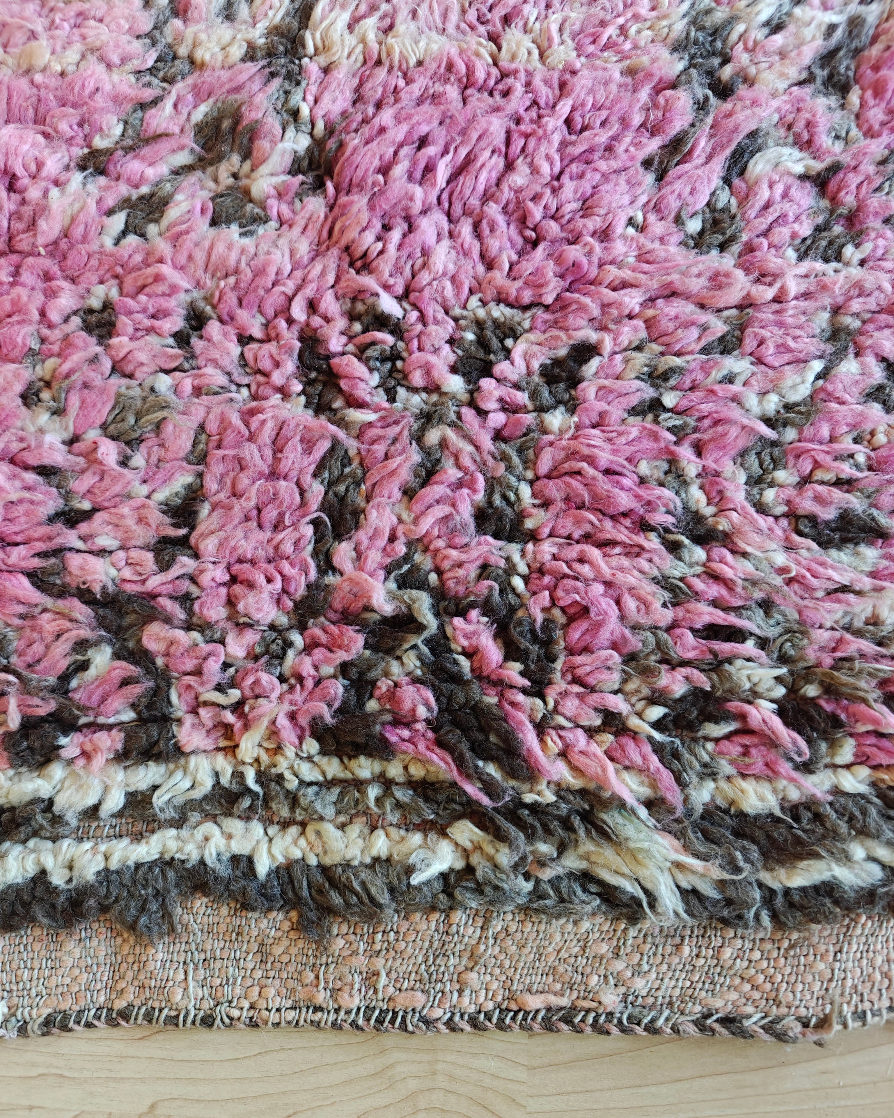 PALE LILAC Bohemian Boujaad Teppich 1.9 x 3.6