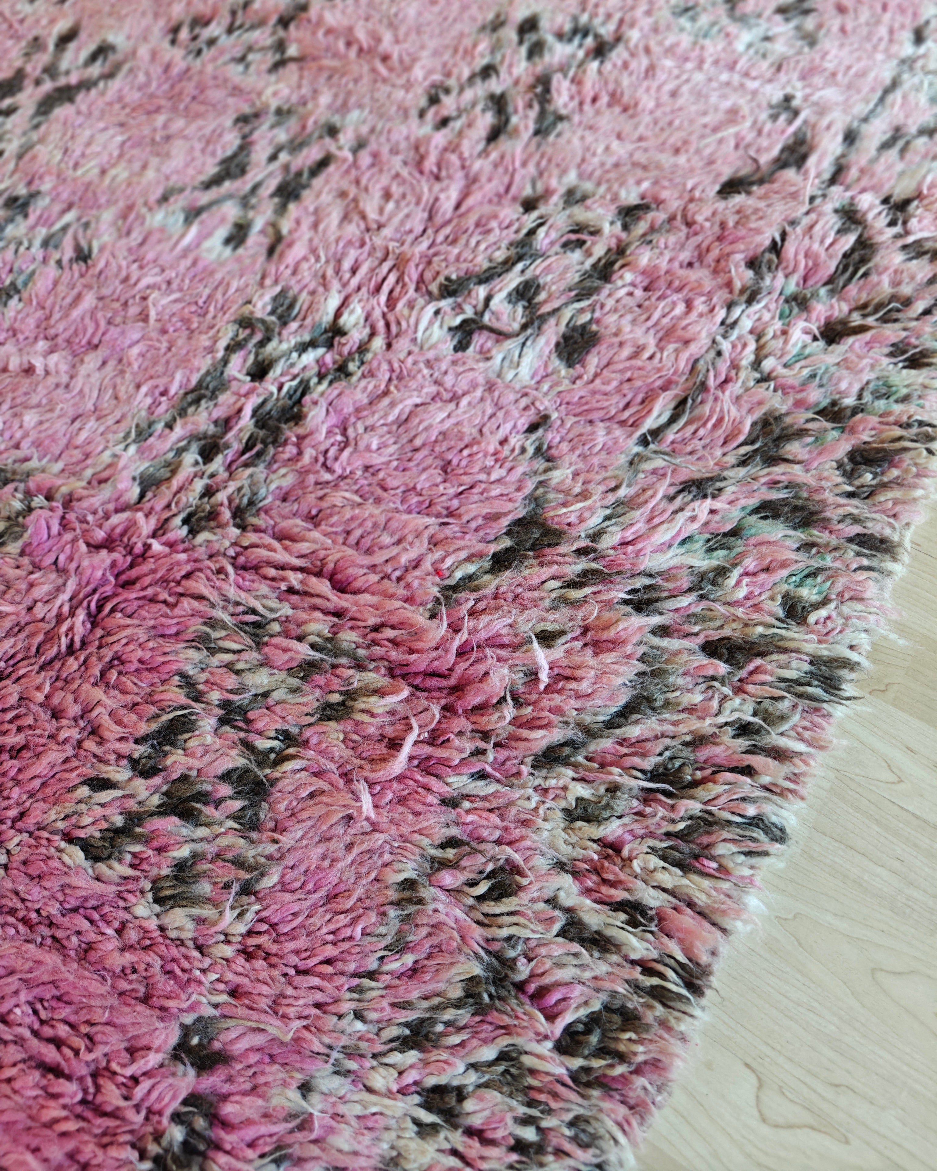 PALE LILAC Bohemian Boujaad Teppich 1.9 x 3.6