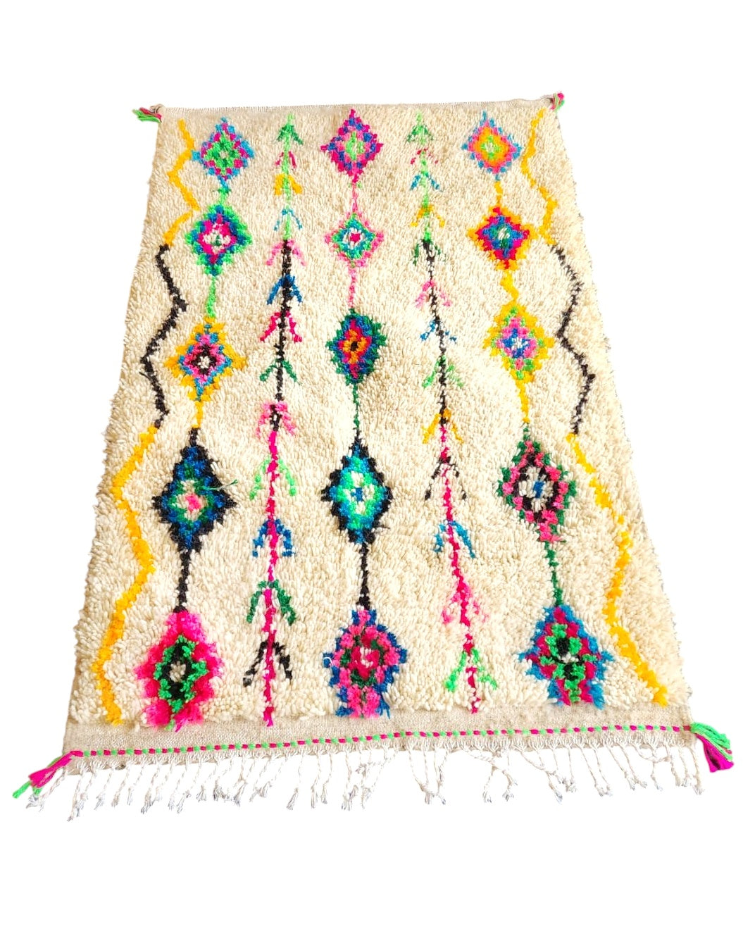 Azilalteppich gelb aus Marokko