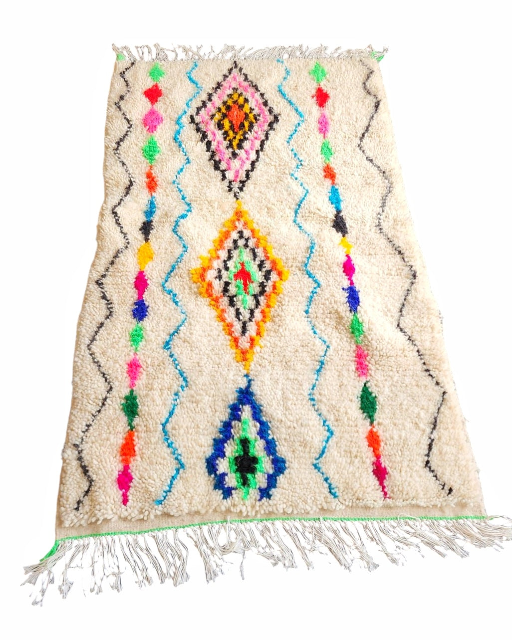 Azilalteppich aus Marokko farbenfroh