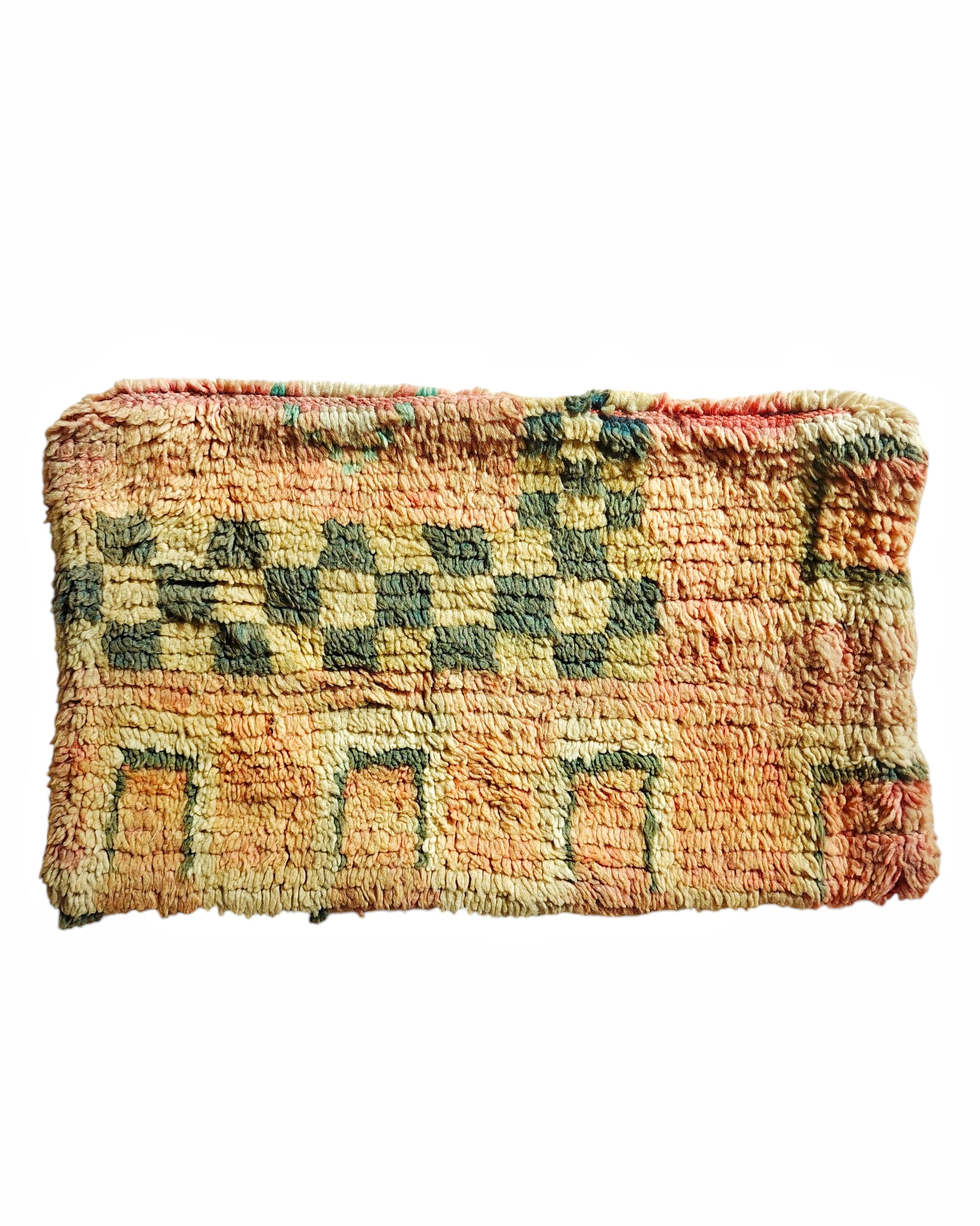 Boujaad Kissen terracotta gelb