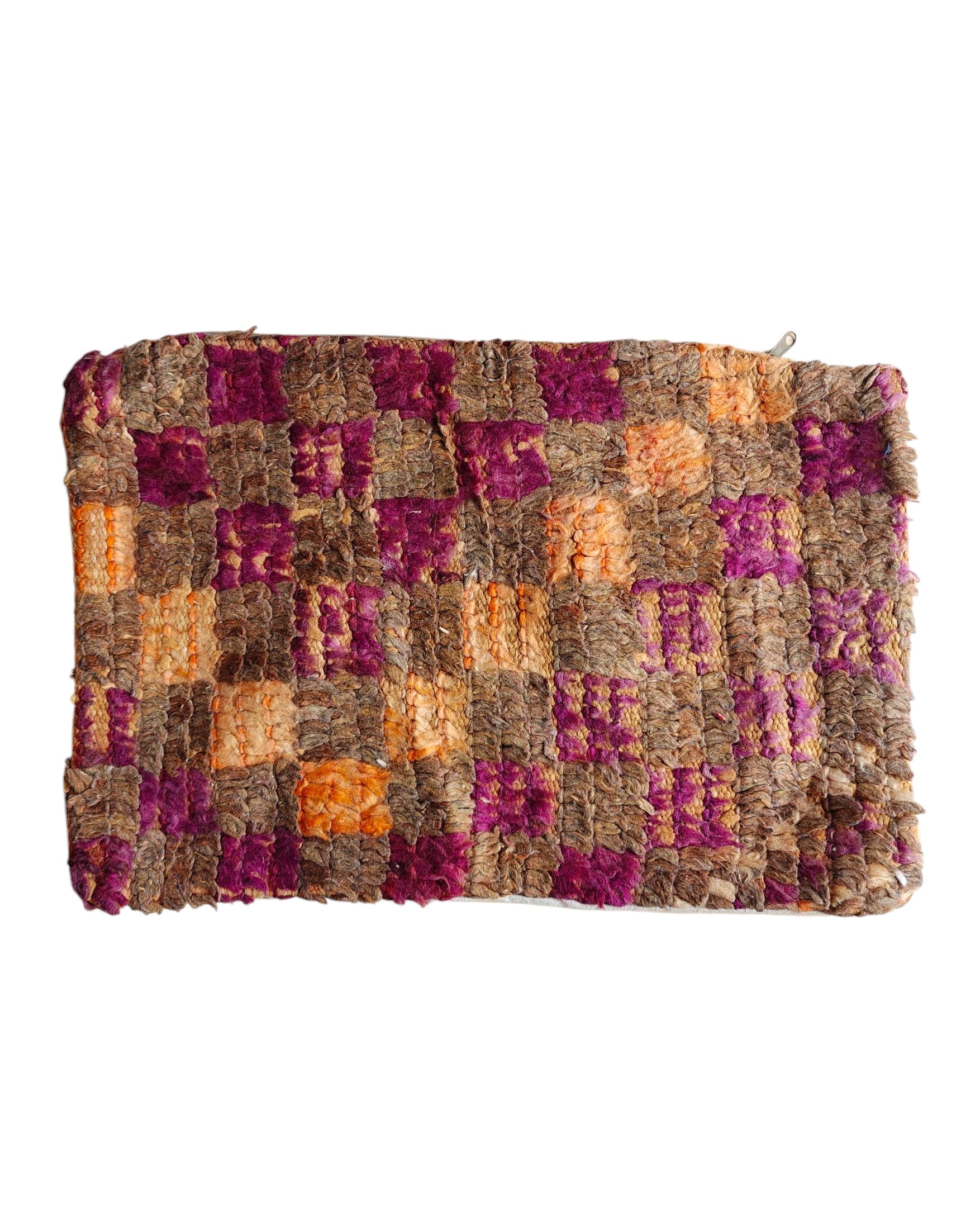 Braunes vintage Kissen aus Wolle