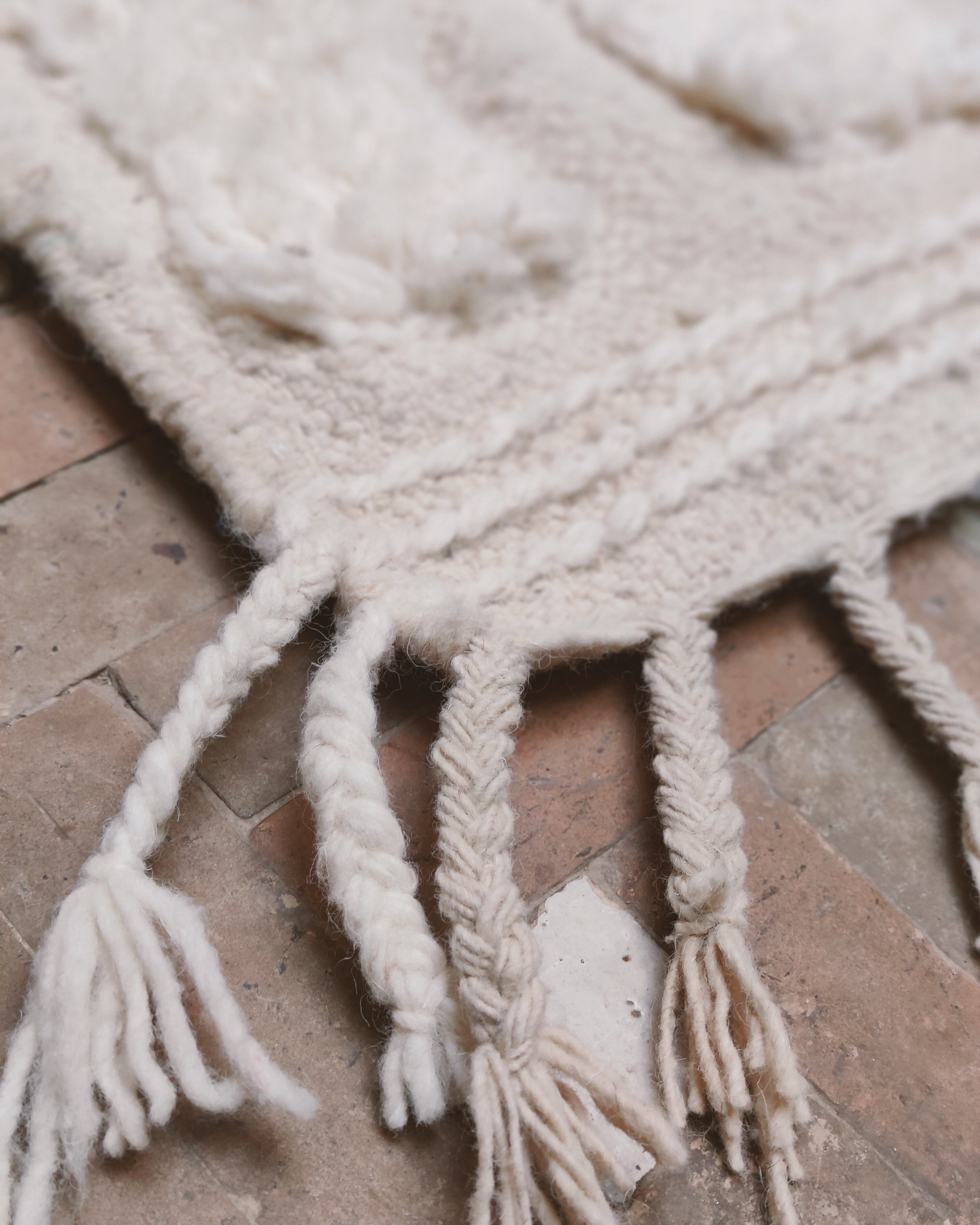 Marmusha Teppich Fransen