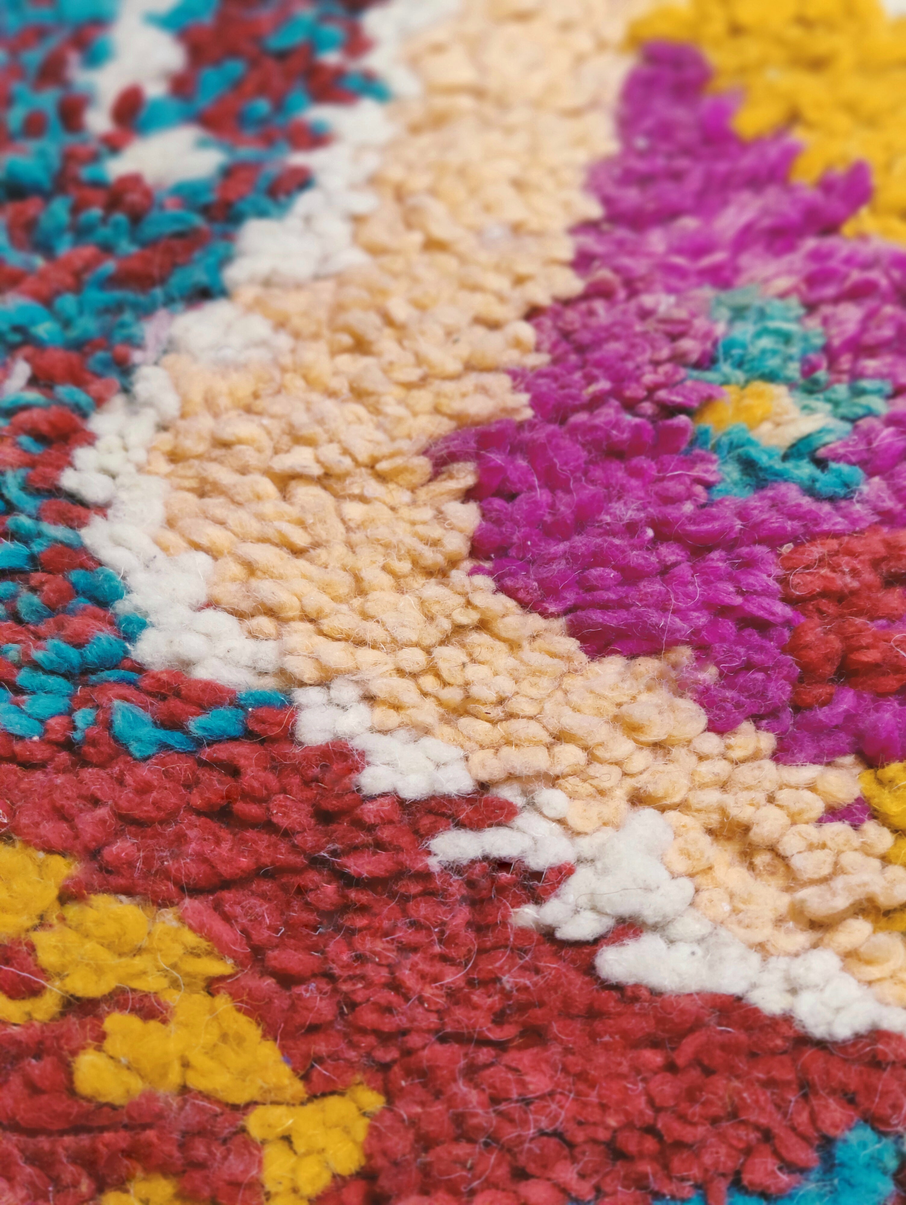 Berberteppich bunt aus Wolle