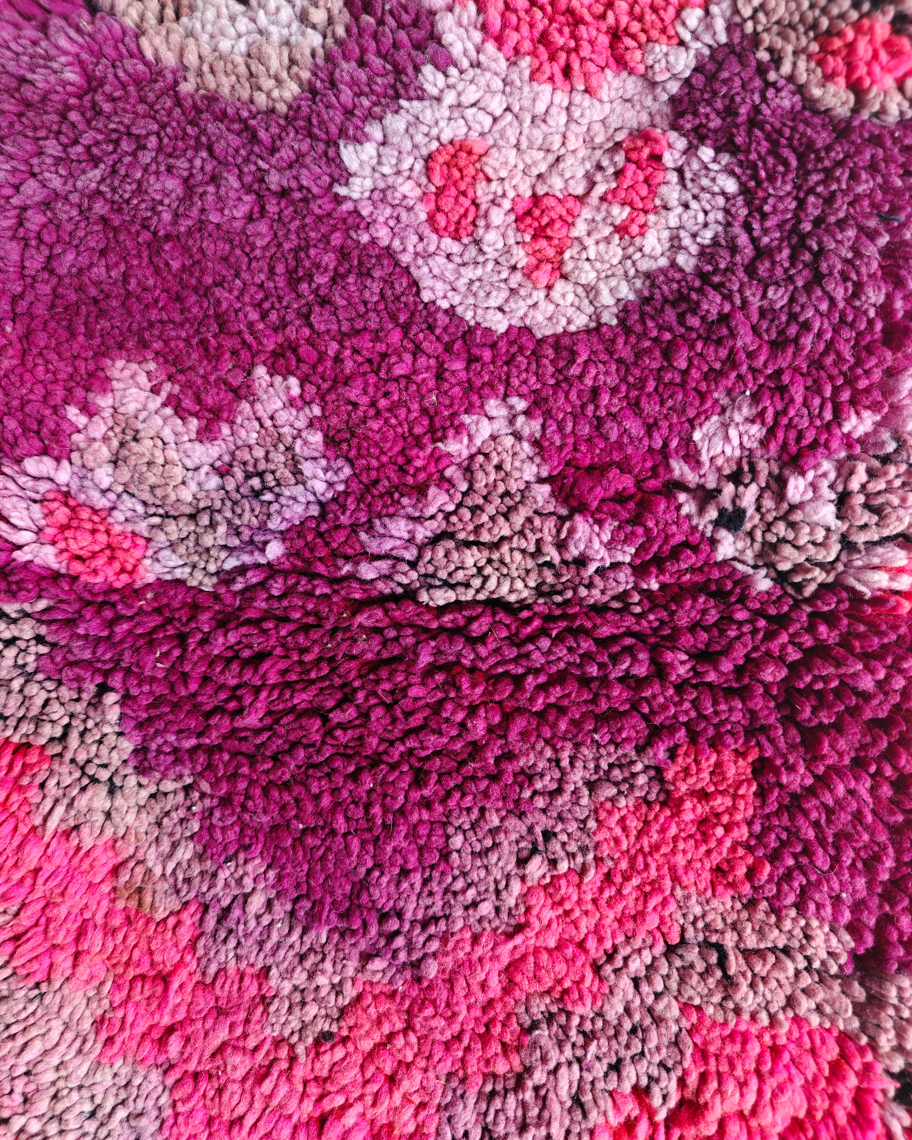 Bohemian lila-pink Kissen Marokko