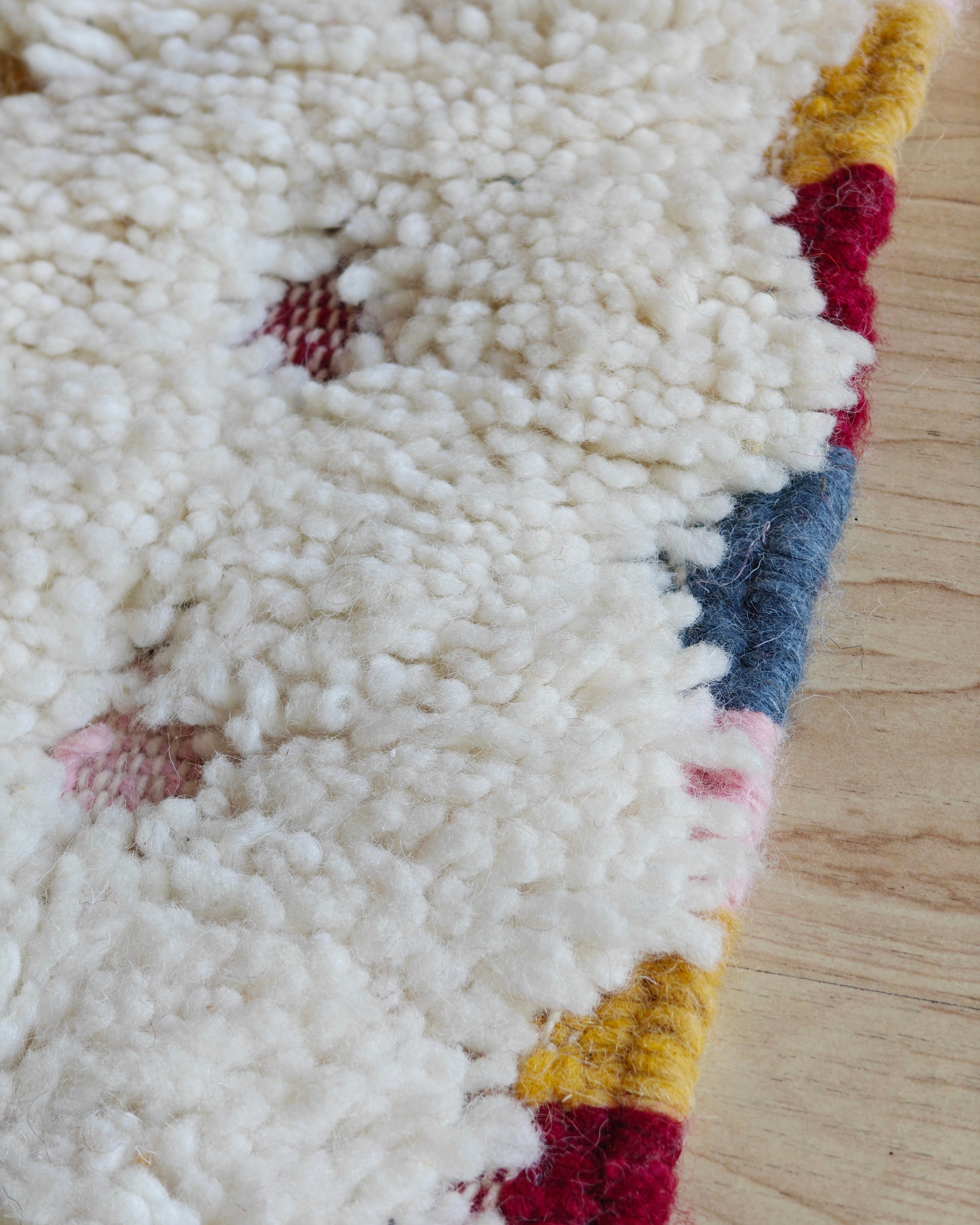 Kilim gewoben und geknüpfter Teppich Suina 1.1 x 1.5