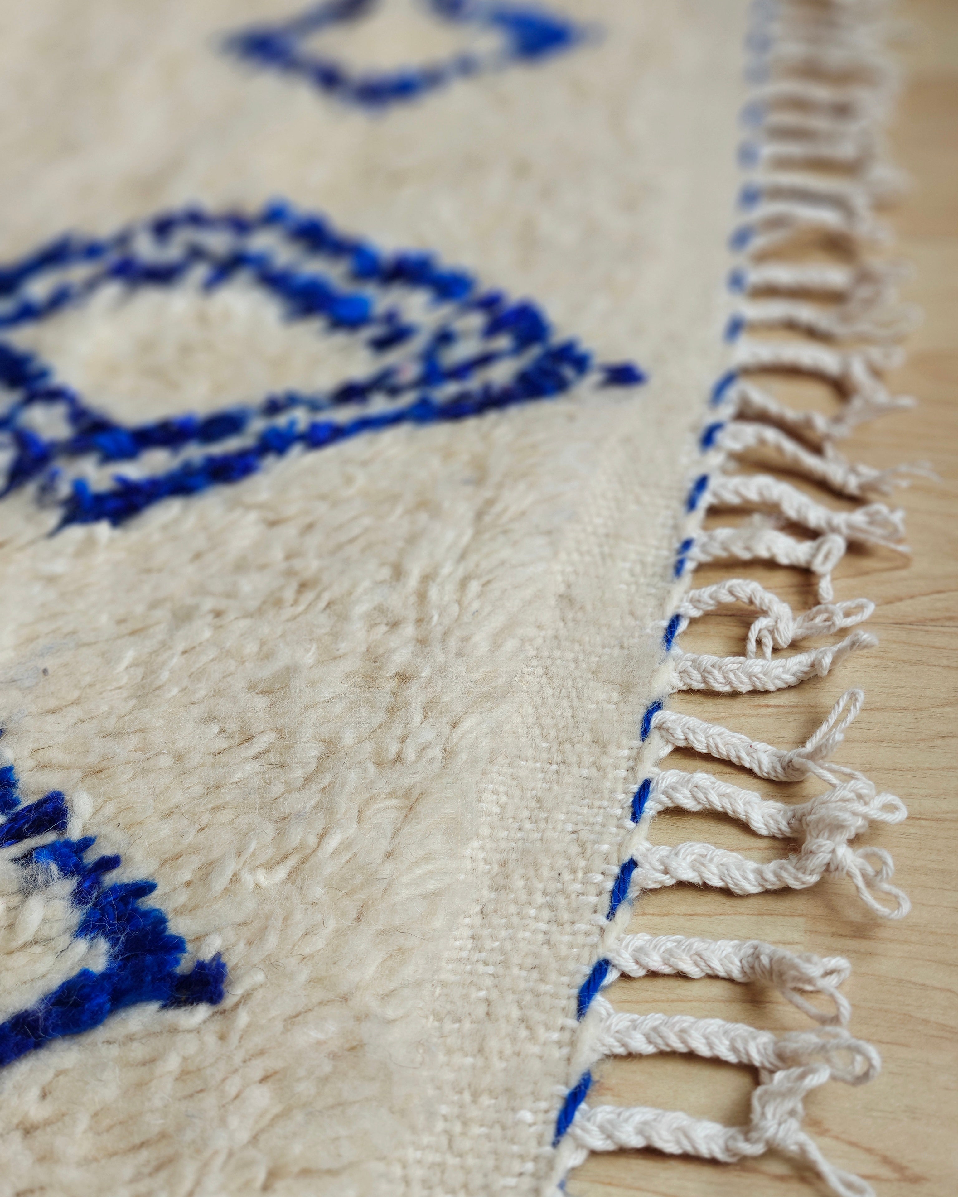 Mystic Blue AZILAL Teppich 1 x 1.4