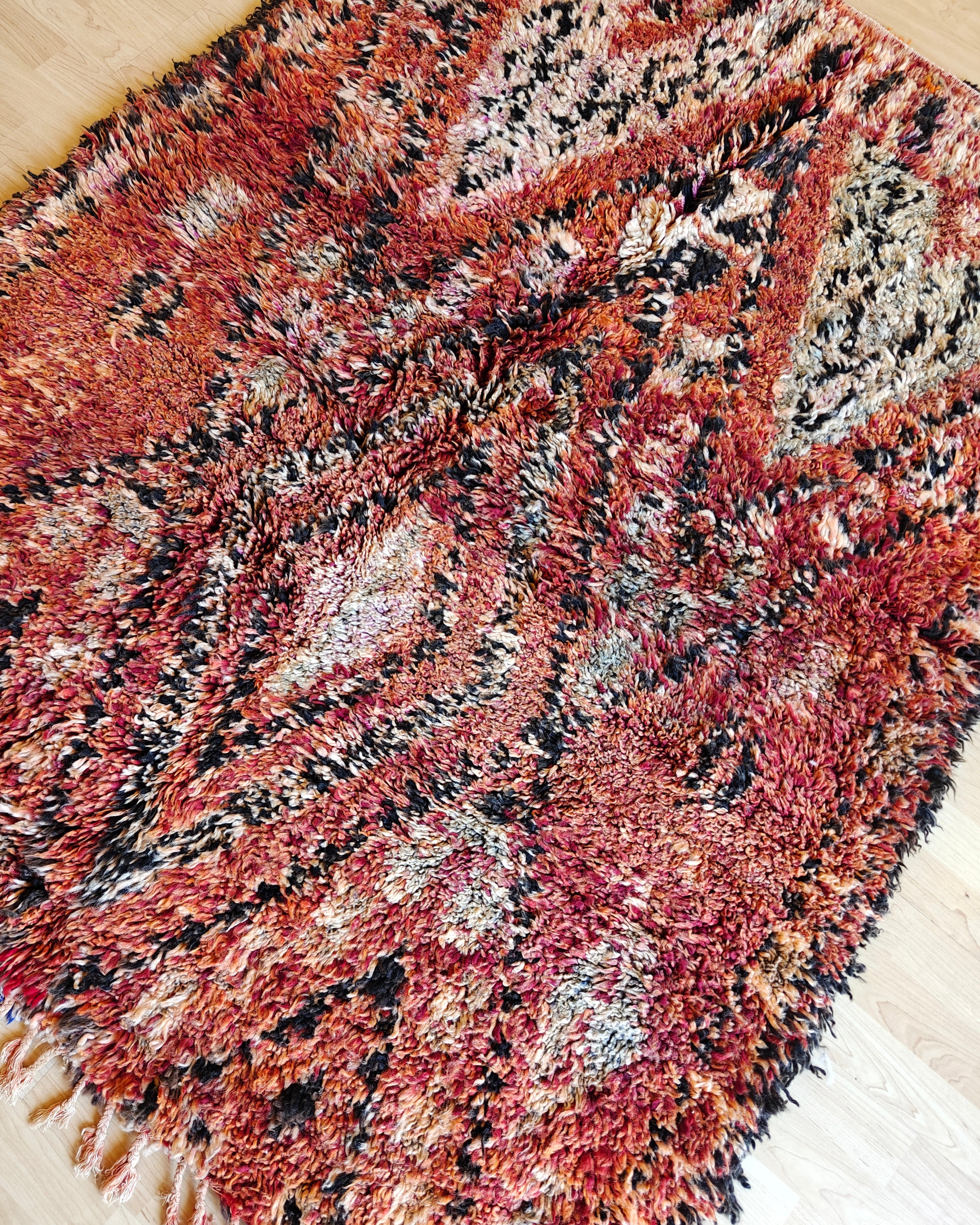 Bohemian Boujaad Teppich FADED RED 1.4 x 1.8