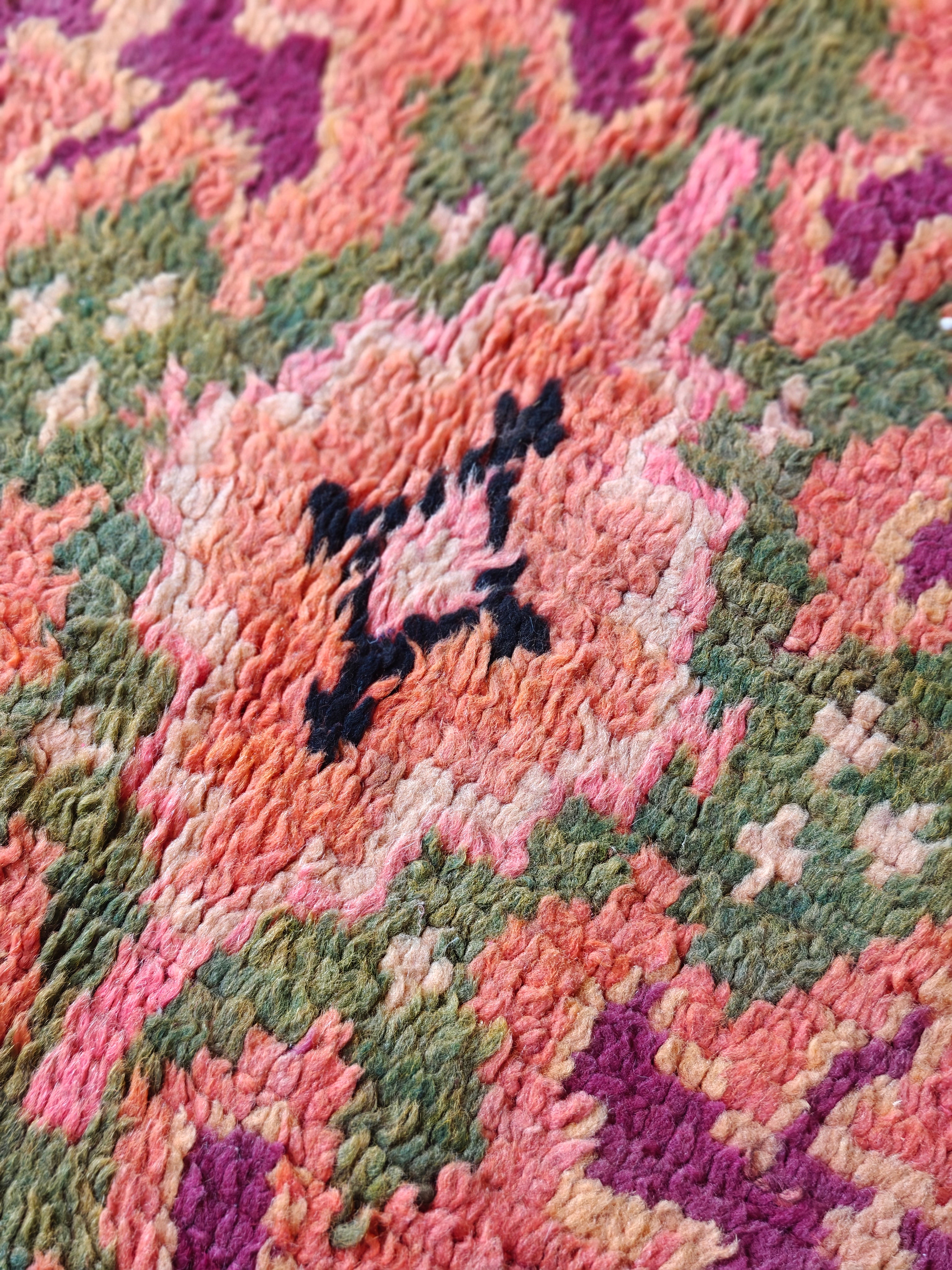 Bohemian Boujaad Teppich BORDEAUX-LILA LILA 1.8 x 3.3