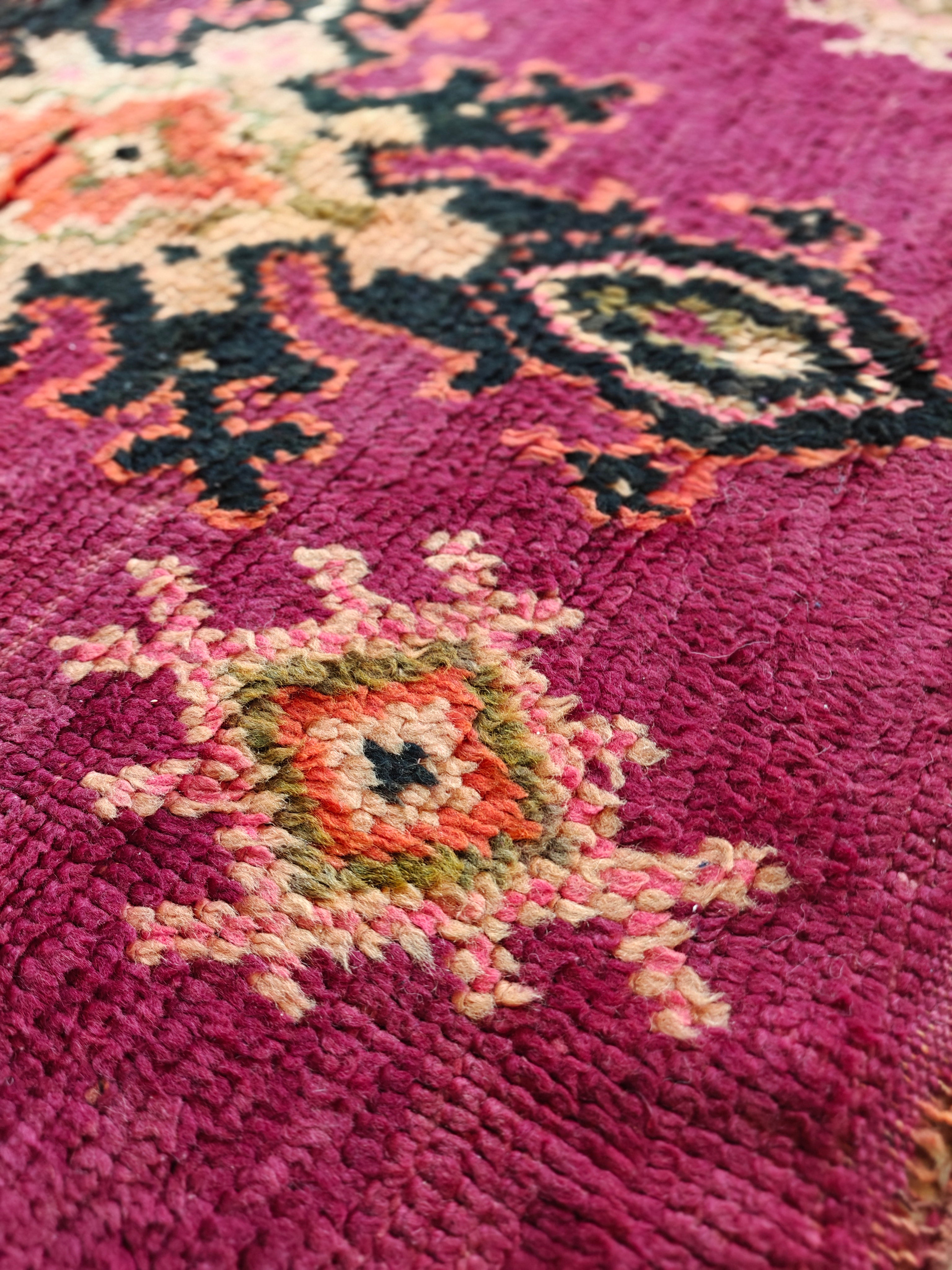Bohemian Boujaad Teppich BORDEAUX-LILA LILA 1.8 x 3.3