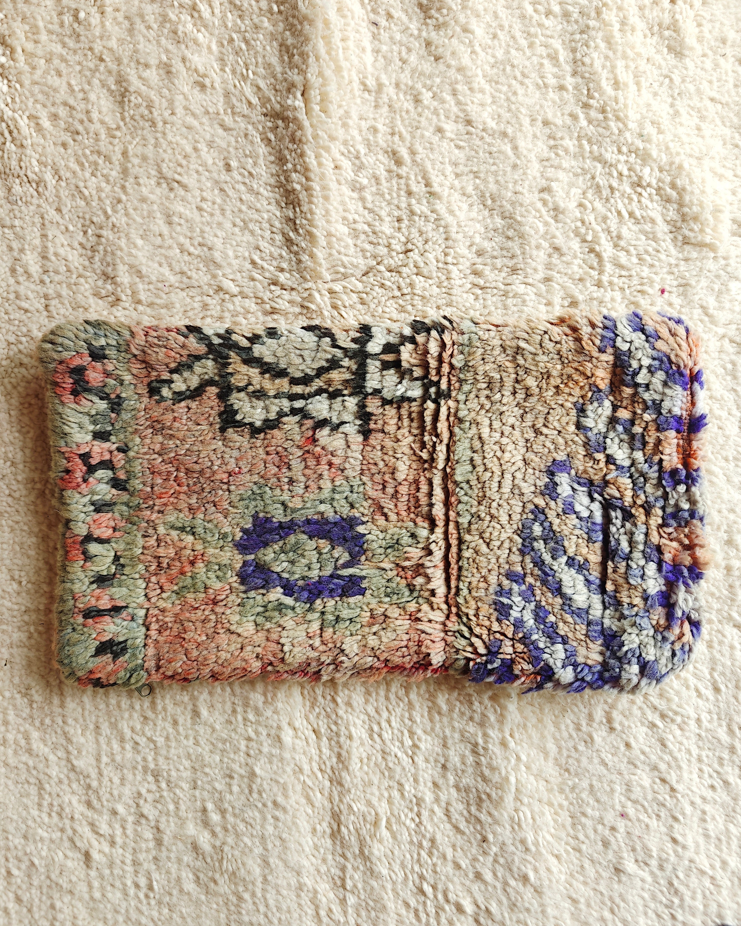 Kissen aus Marokko beige blau grün