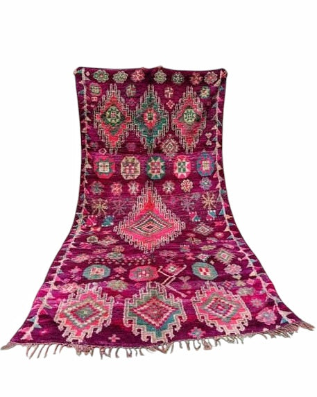 Lila Boujaad Berber Teppich aus Marokko
