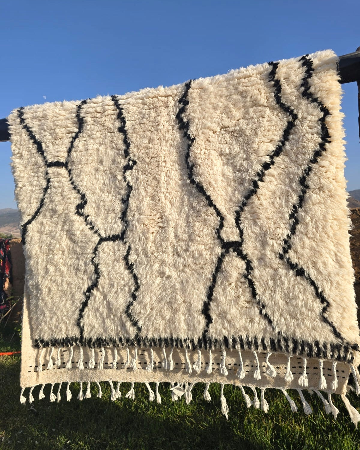 Original Berber Beni Ourain Teppich aus Marokko