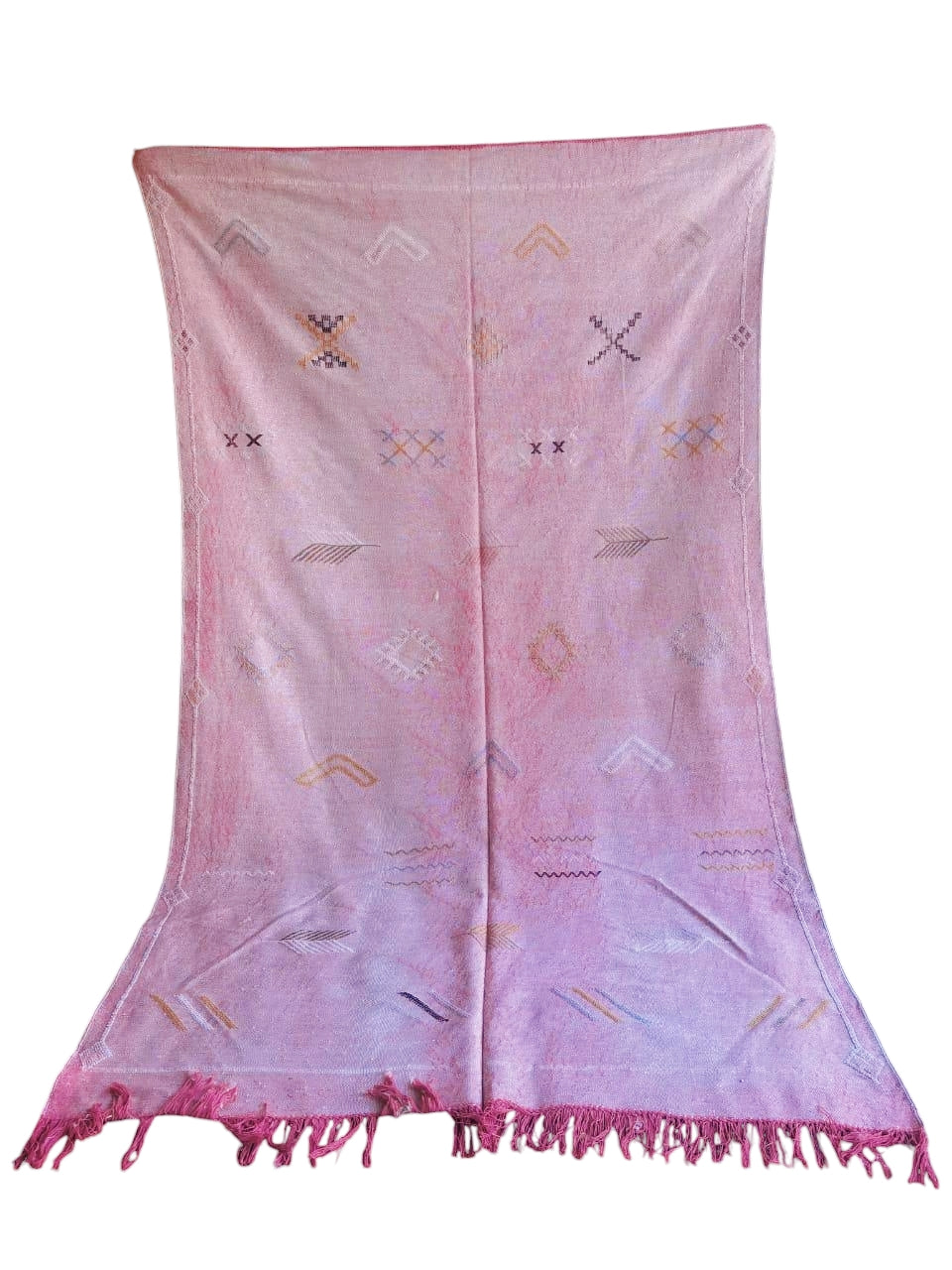 Rosa Pink Sabra Kilim Teppich aus Marokko