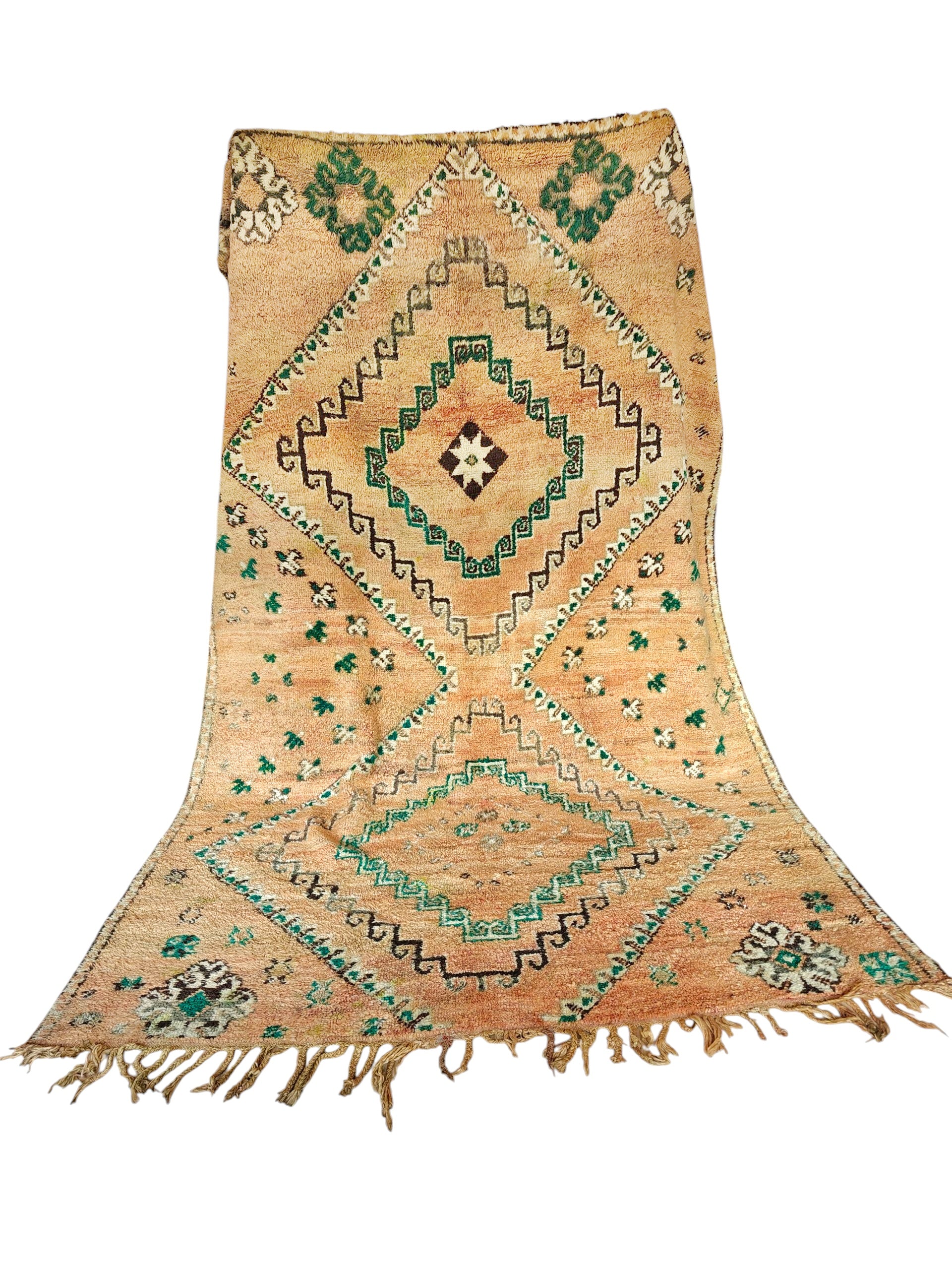 Sahara Boujaad Teppich beige grün