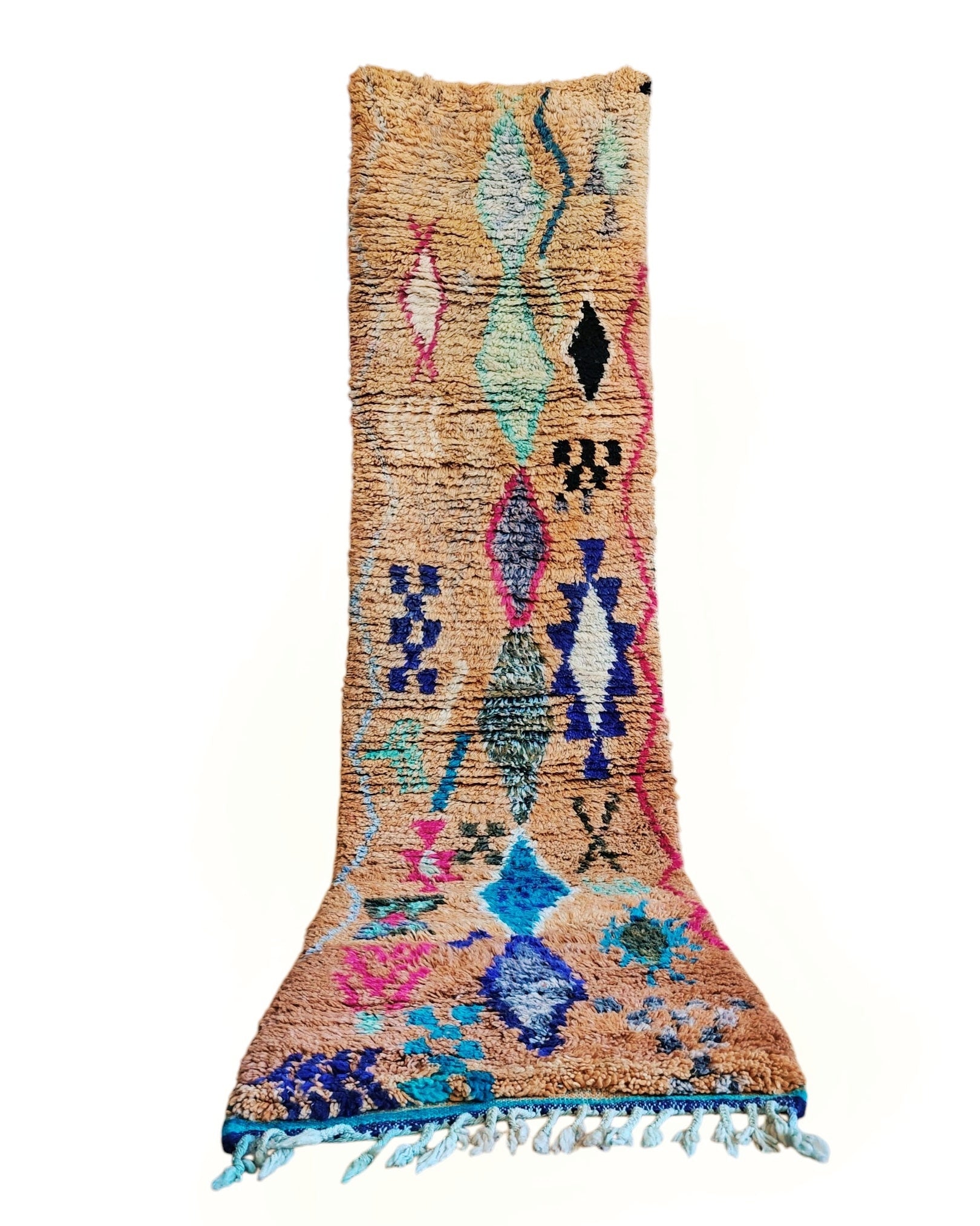 Teppich Läufer aus Marokko Boujaad beige