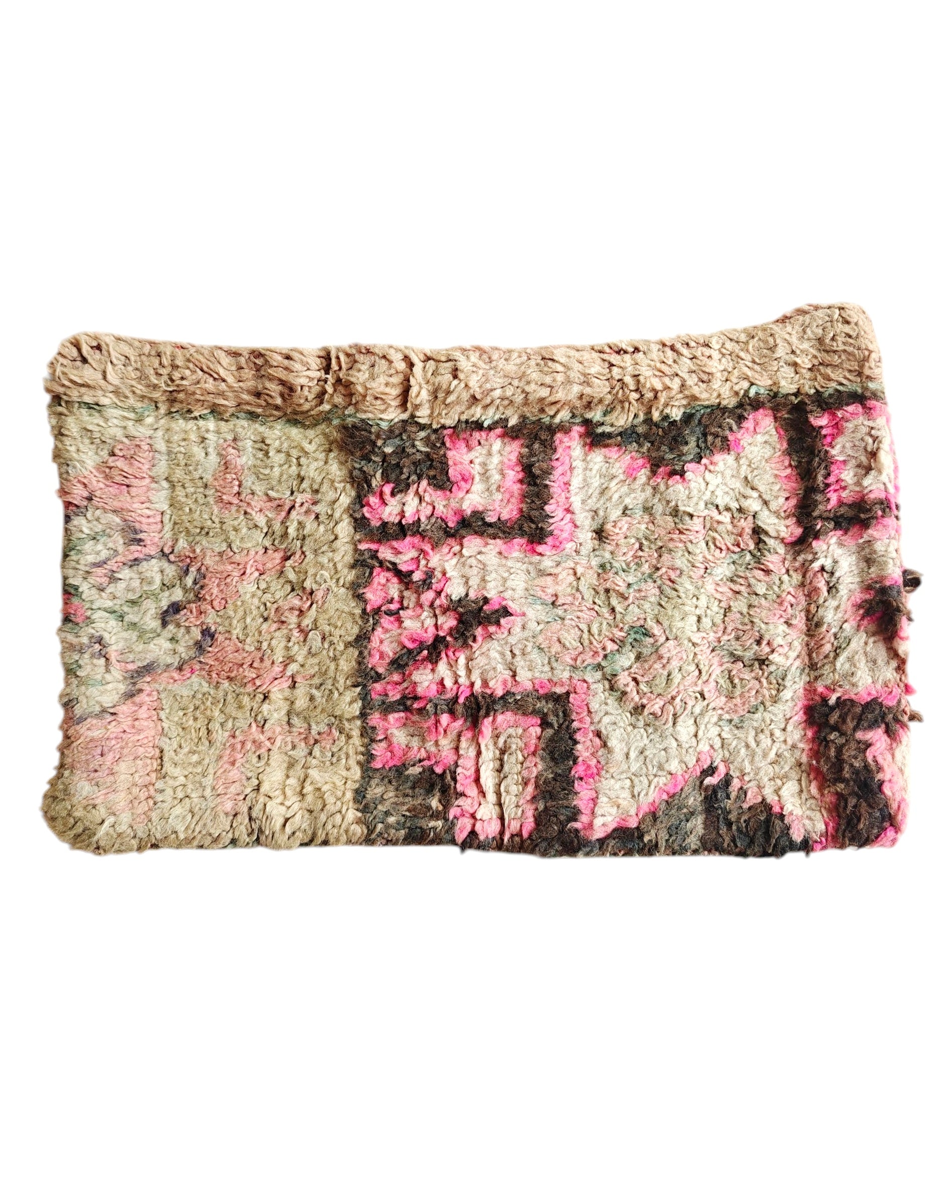 Vintage Kissen beige pink mit Stern