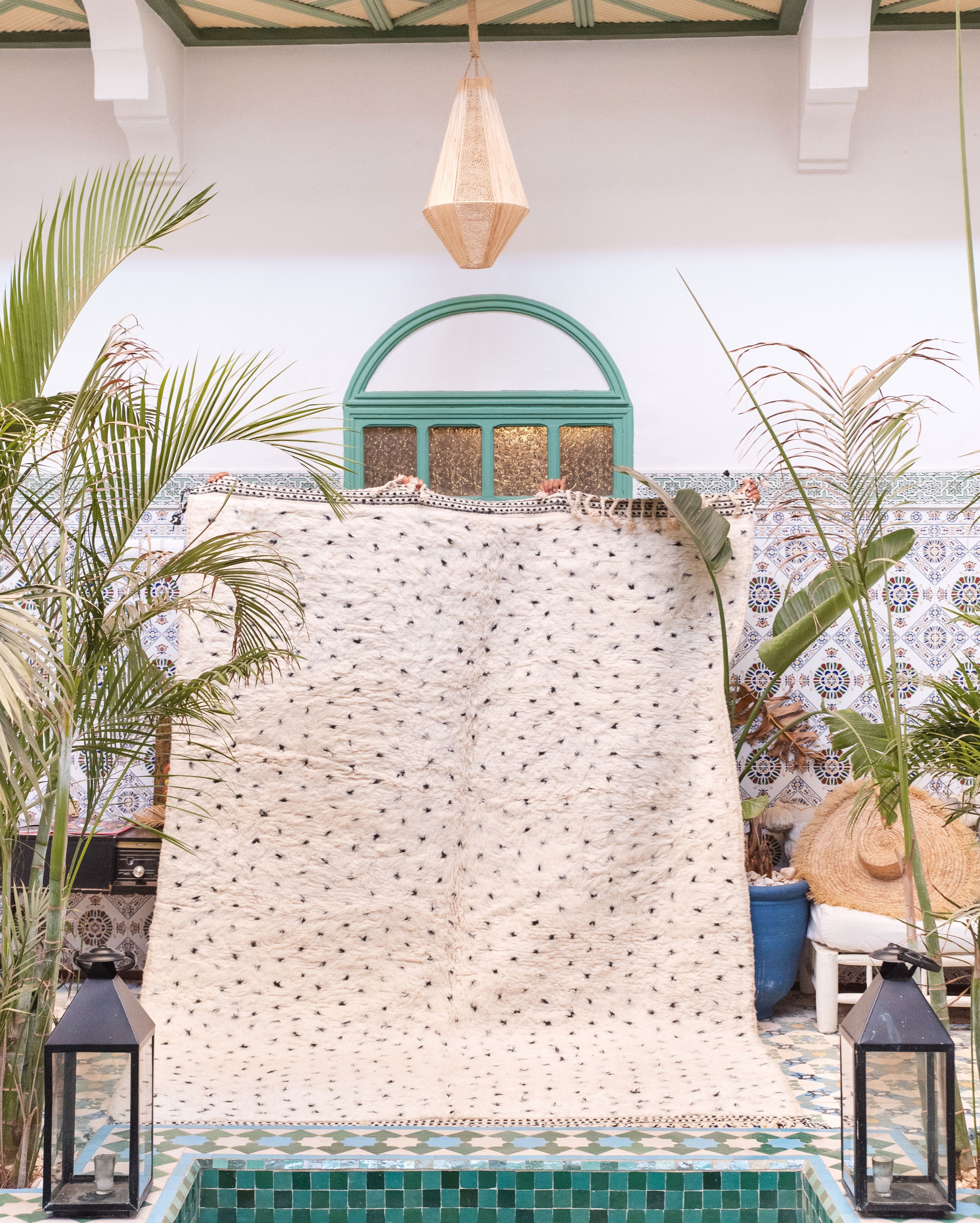 Beni Ourain Teppich mit Punkten auf Mass knüpfen lassen