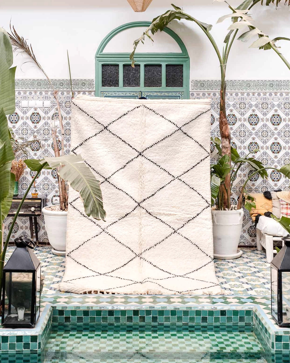 Crème BENI OURAIN Teppich 1.5 x 2.8