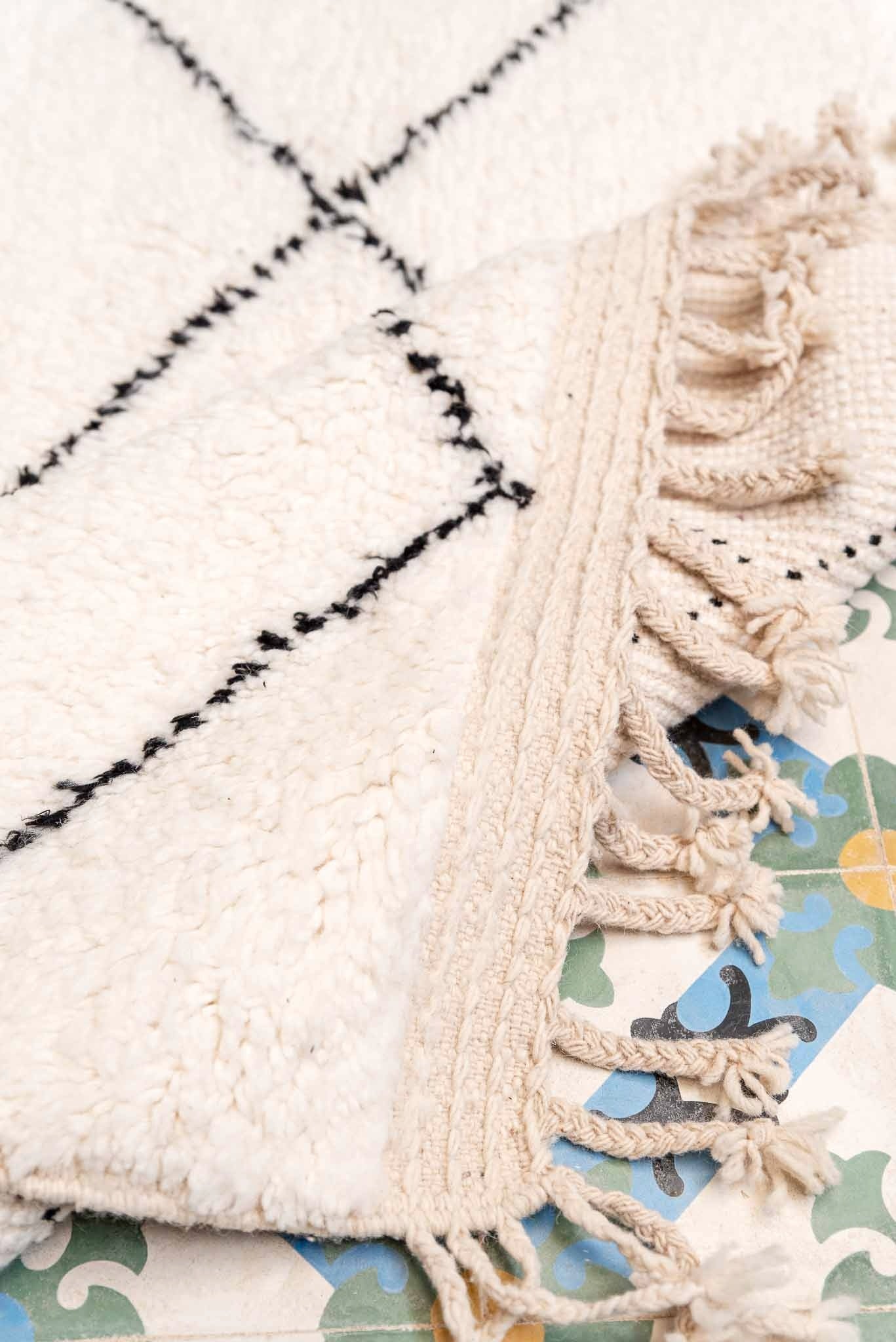 Crème BENI OURAIN Teppich 1.5 x 2.8