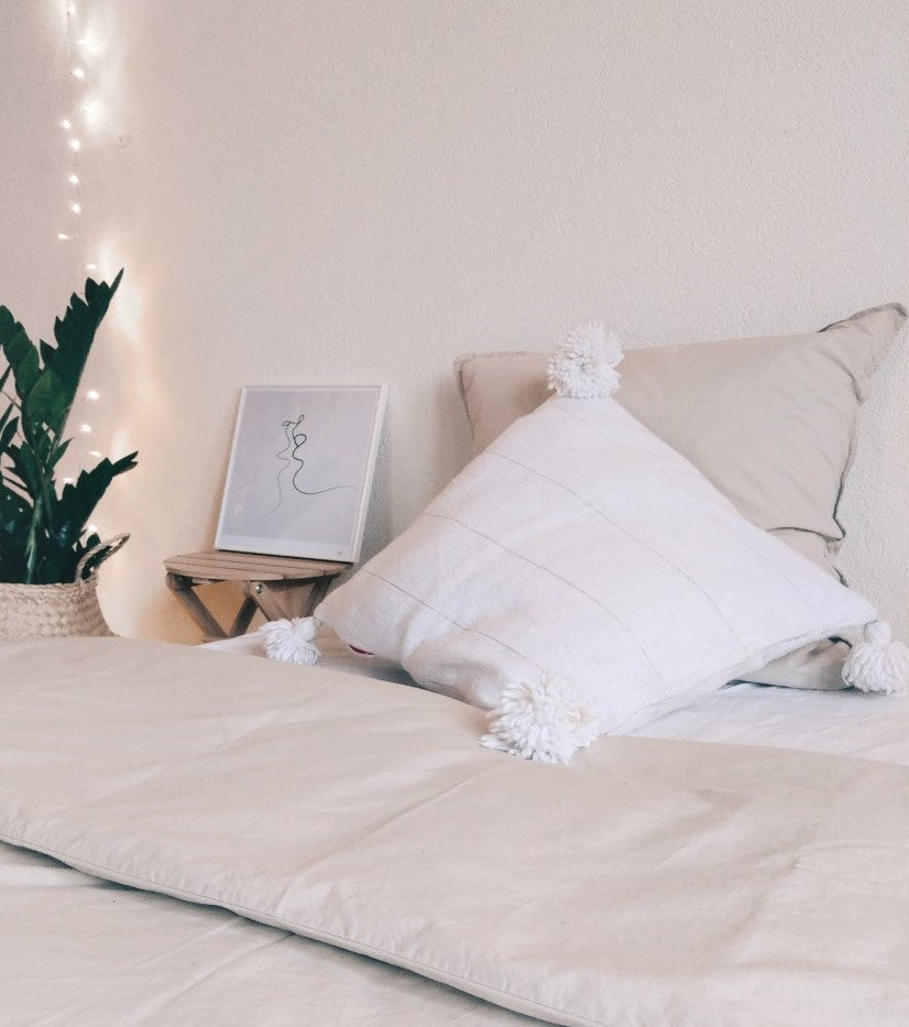 PomPom Deko Kissen - 9 Farben