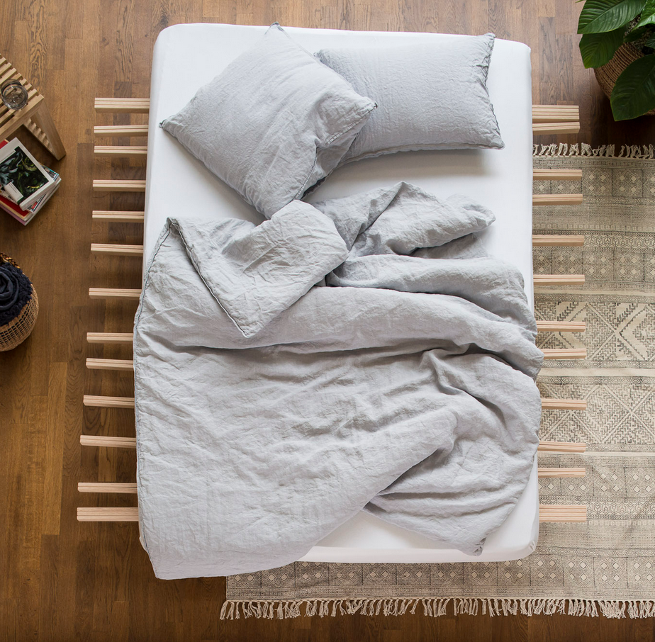 LaVie Leinen Bettwäsche LINUS LIGHT GREY