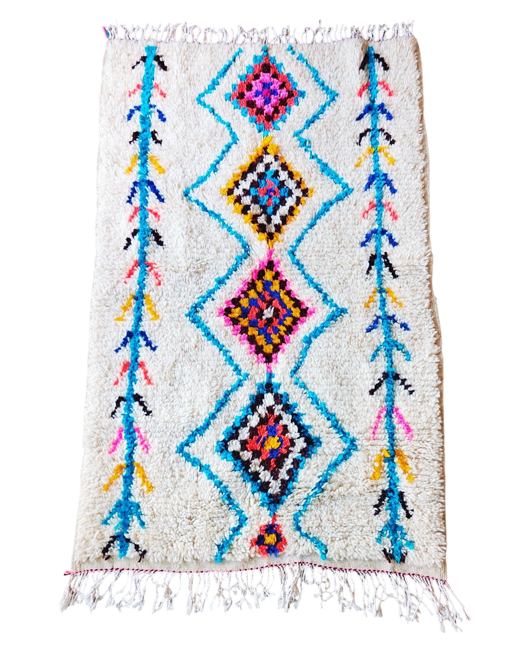 Azilalteppich blau neon 