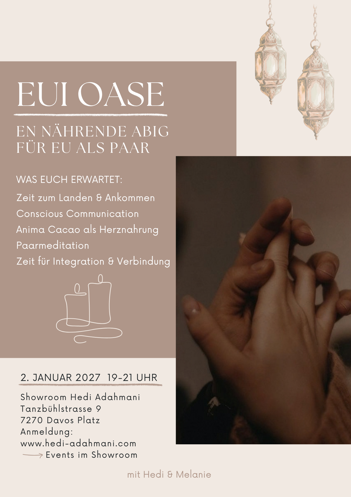 Eui Oase - en nährende Abig für eu als Paar