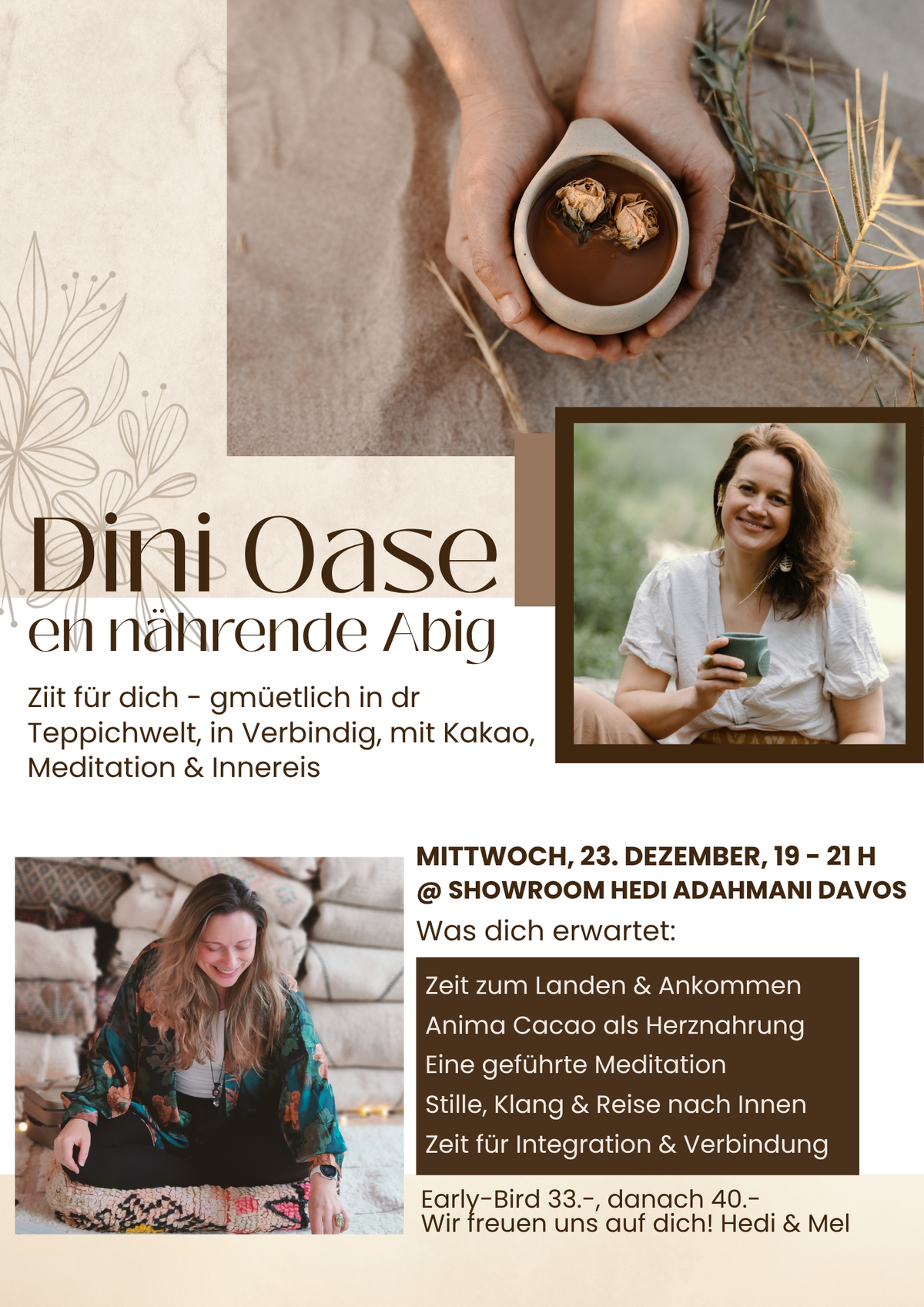 Meditation und Kakao Zeremonie Davos