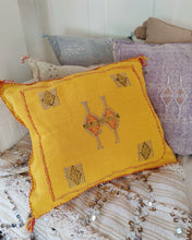 Load image into Gallery viewer, Yellow-ish Cactus Silk Cushions