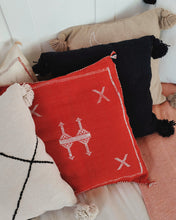 Load image into Gallery viewer, Cactus Silk Cushion Red
