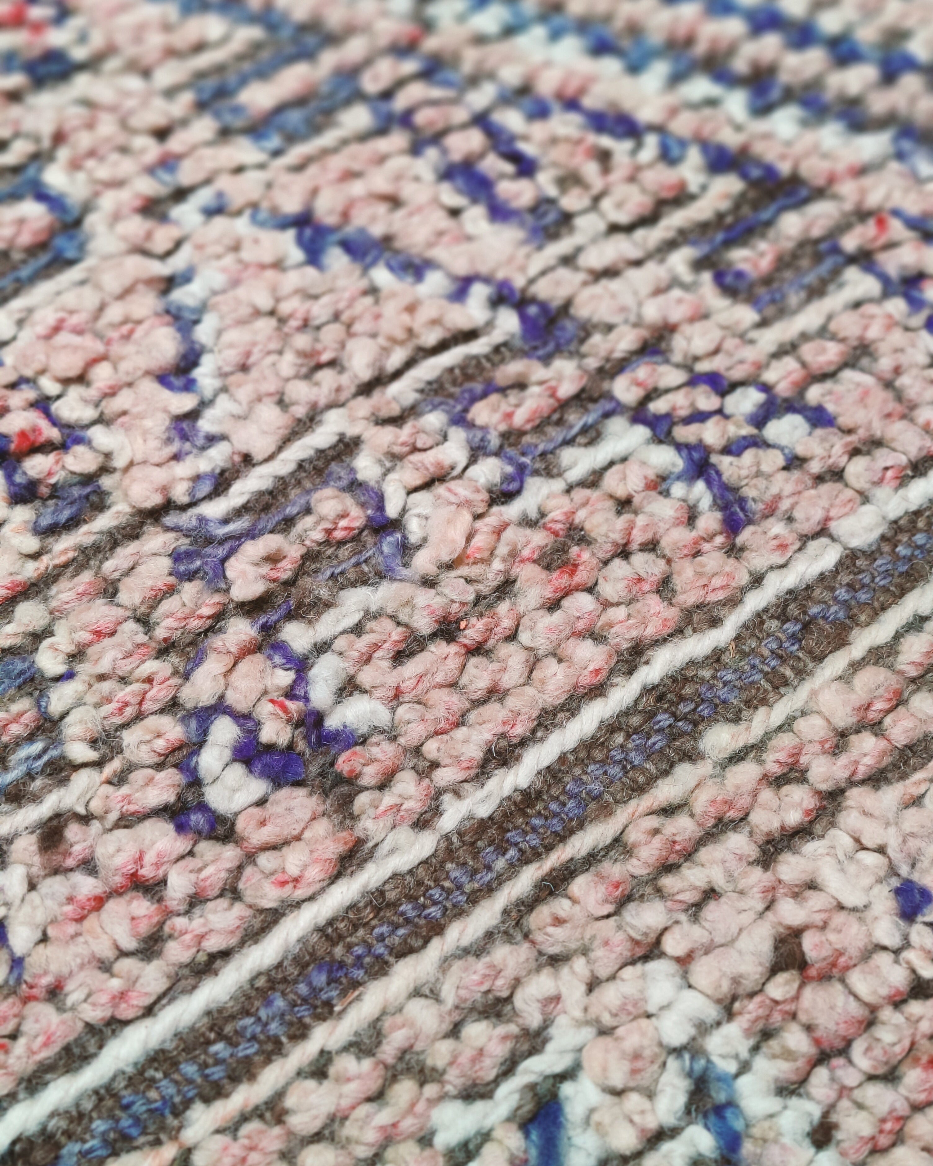 Berberteppich aus Wolle Nahaufnahme 