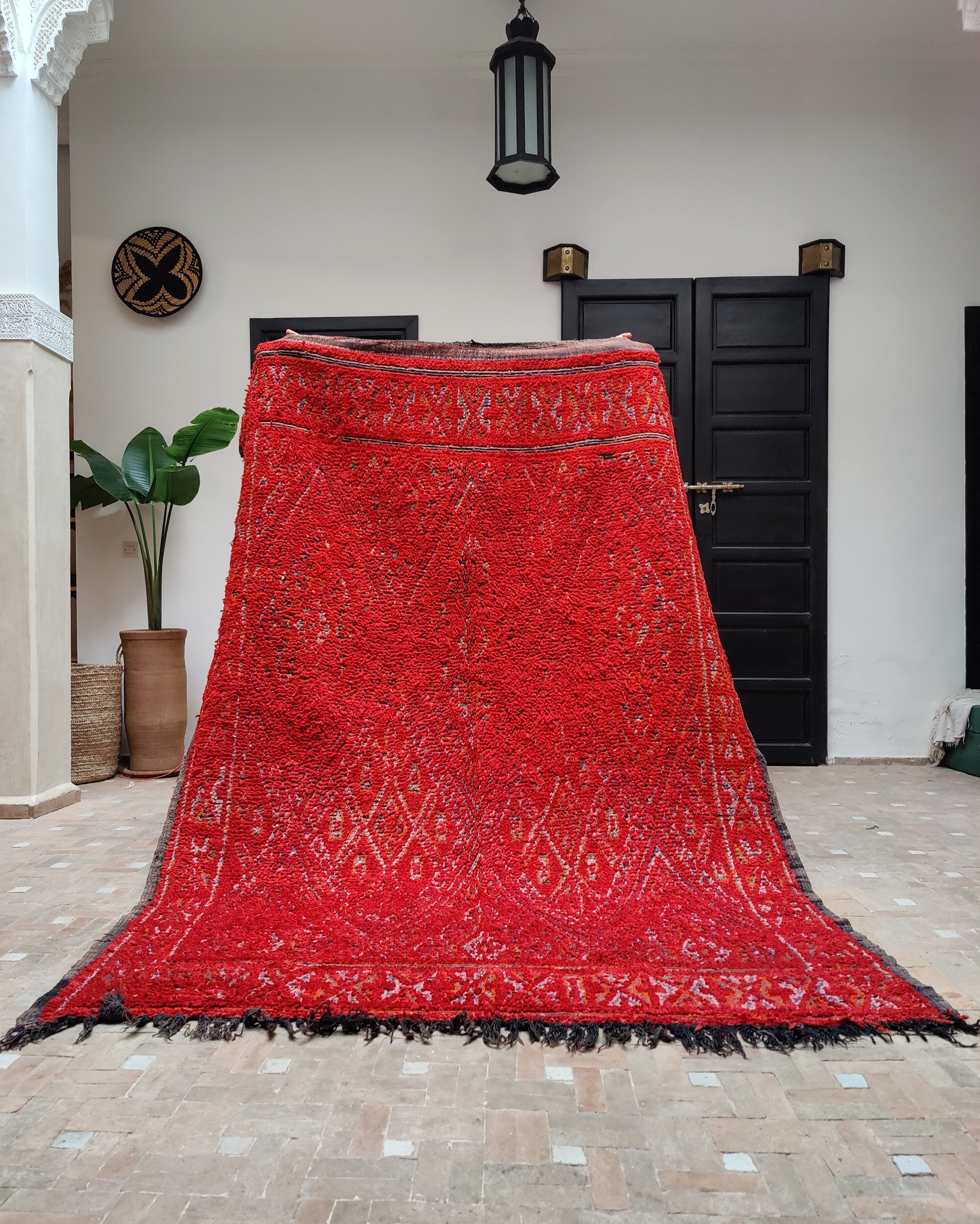 Beni Mguild Teppich aus Marokko rot