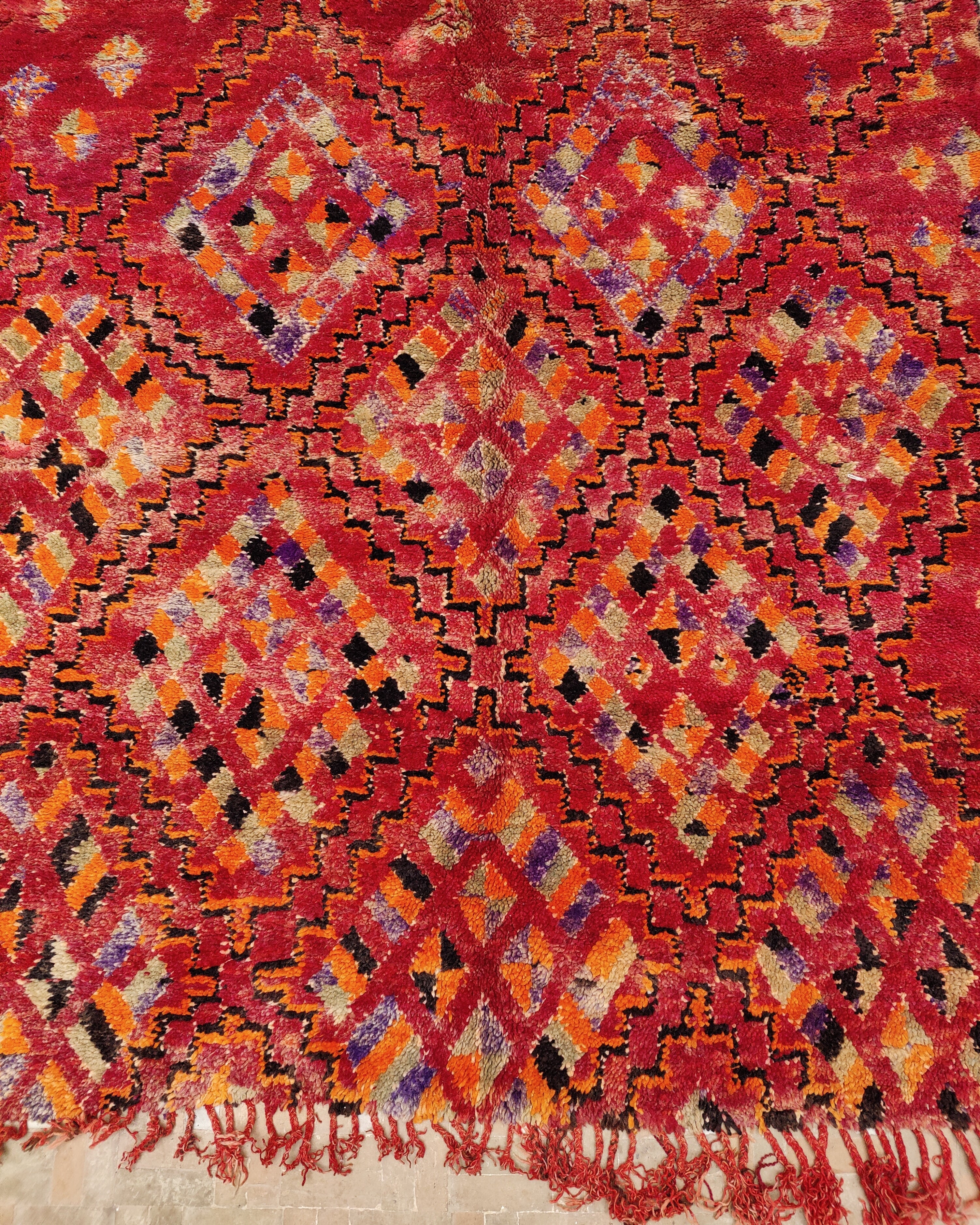 Berberteppich rot aus Marokko 