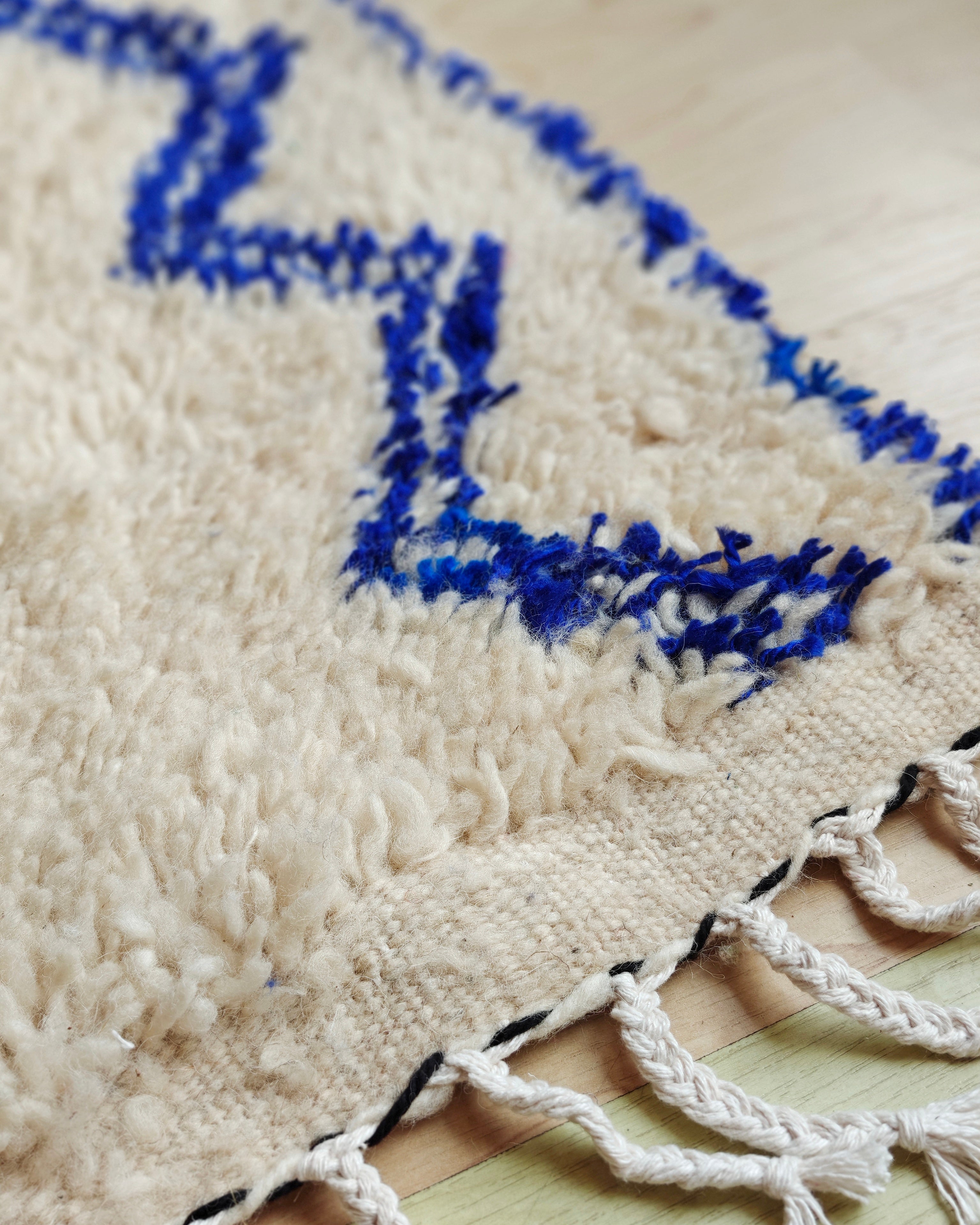 Mystic Blue AZILAL Teppich 1 x 1.4