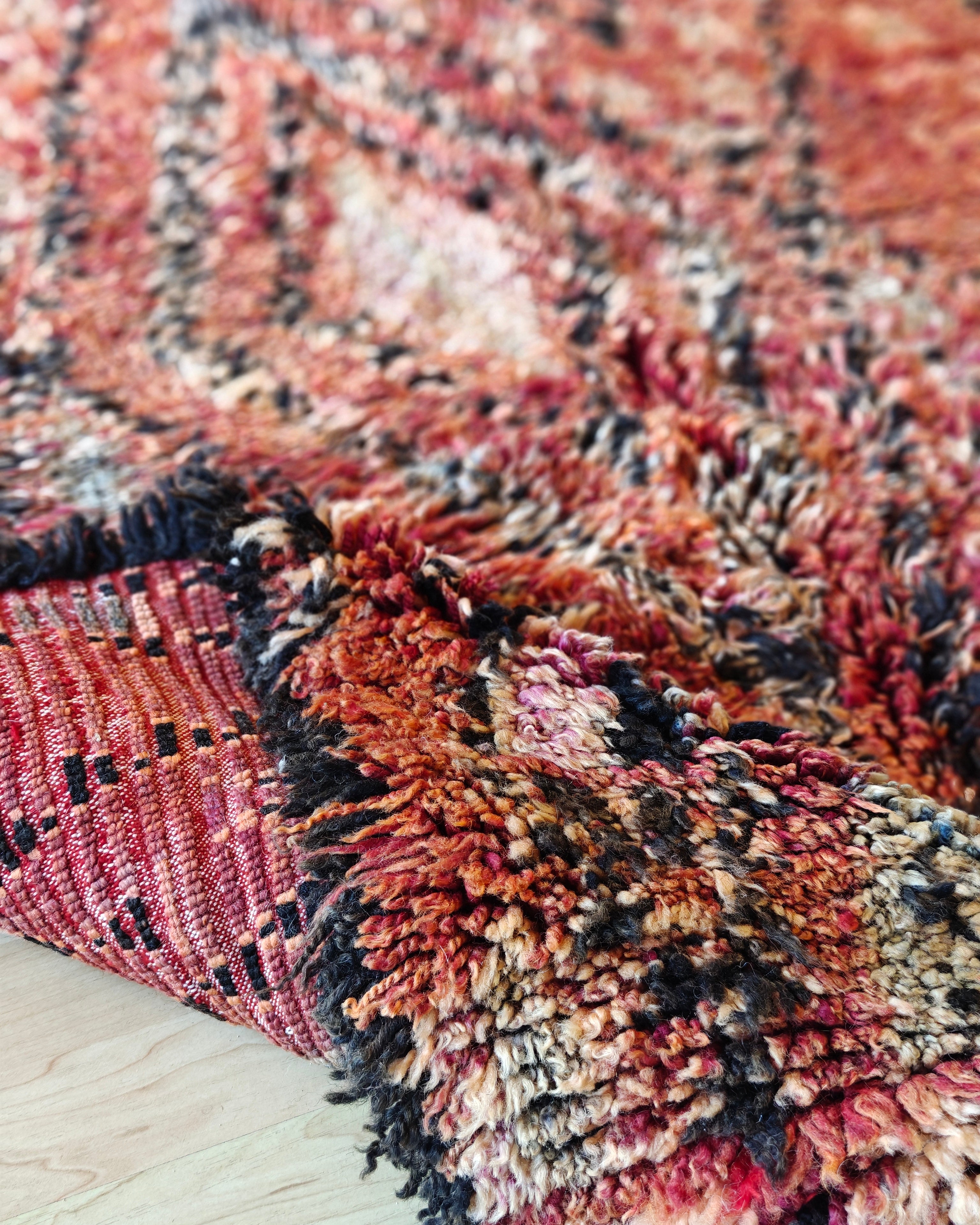 Bohemian Boujaad Teppich FADED RED 1.4 x 1.8