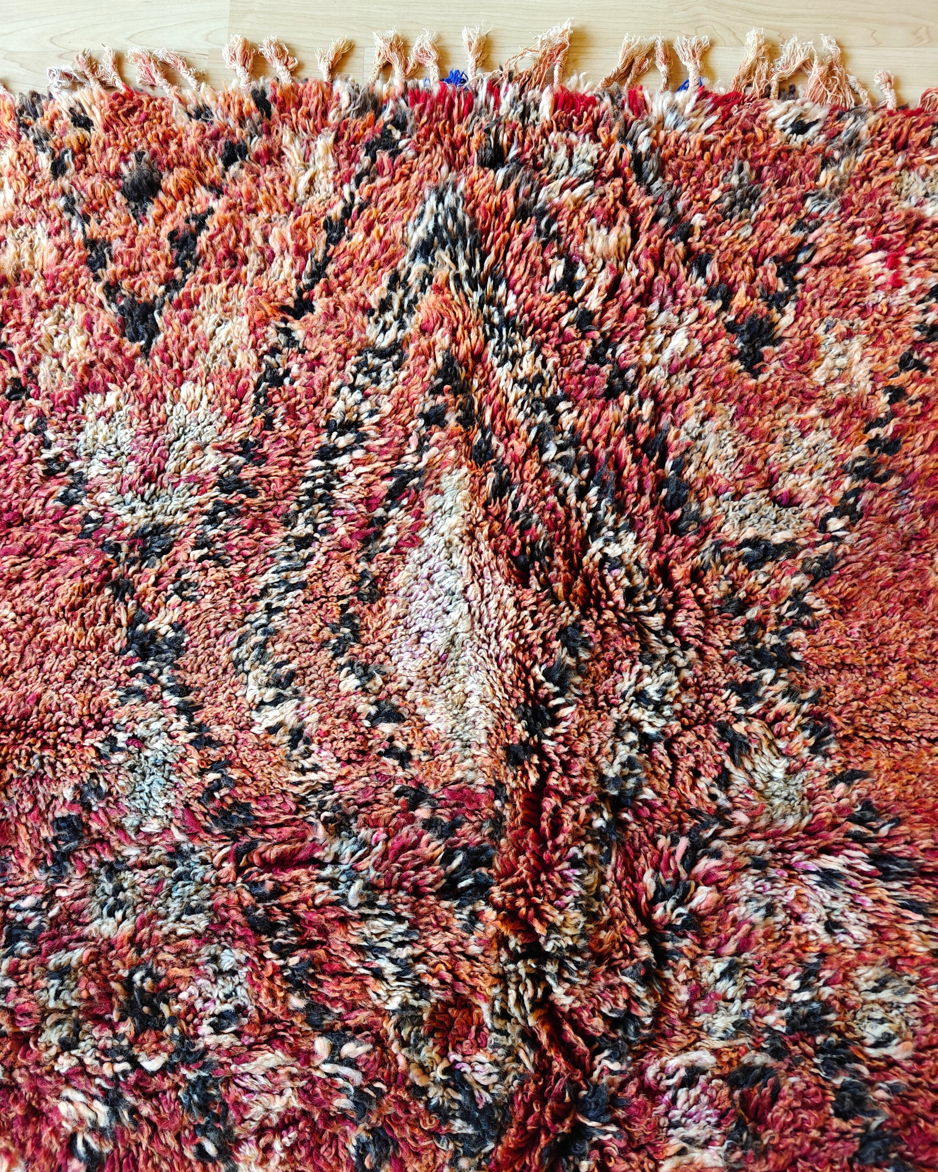 Bohemian Boujaad Teppich FADED RED 1.4 x 1.8