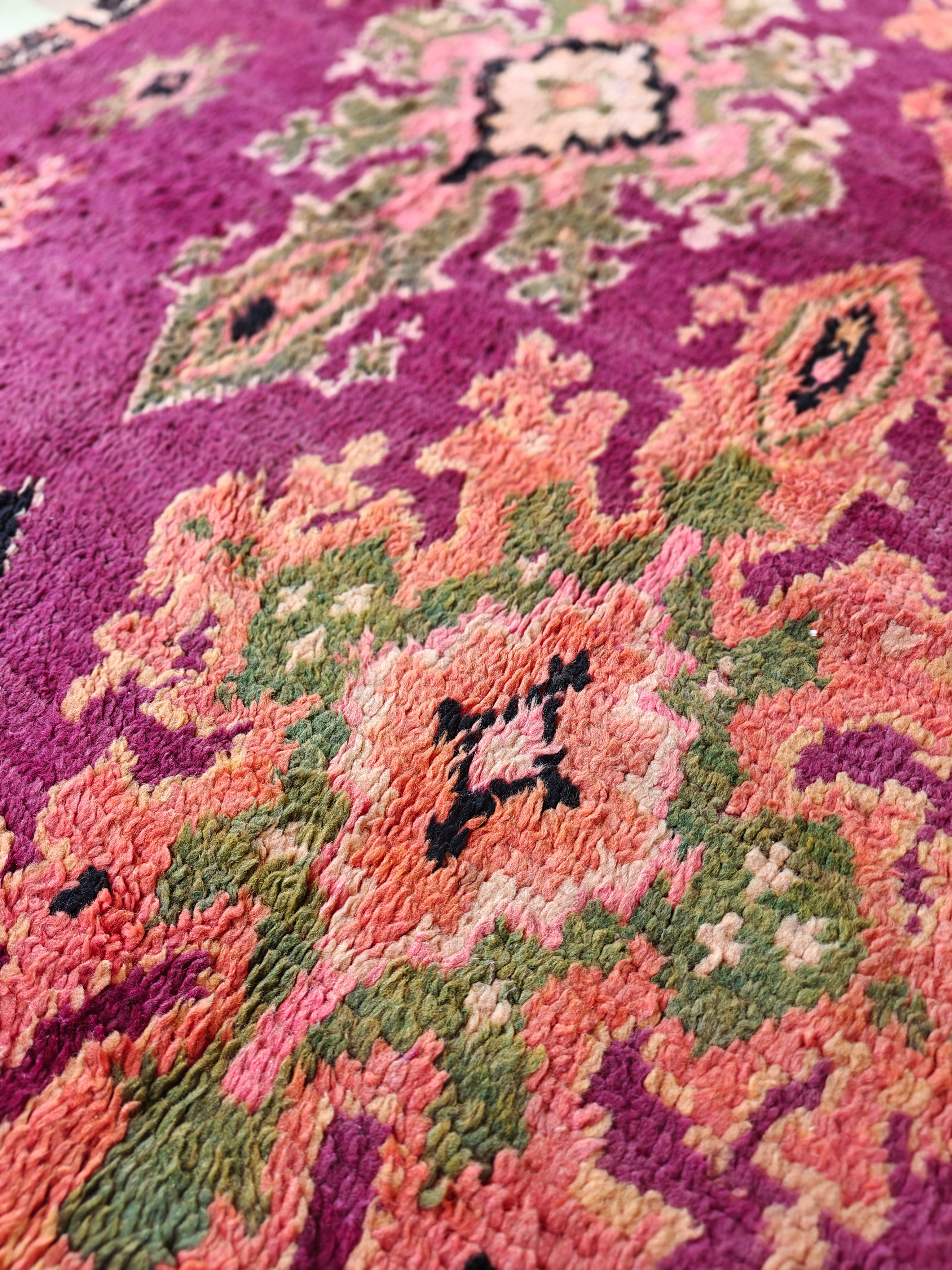 Bohemian Boujaad Teppich BORDEAUX-LILA LILA 1.8 x 3.3