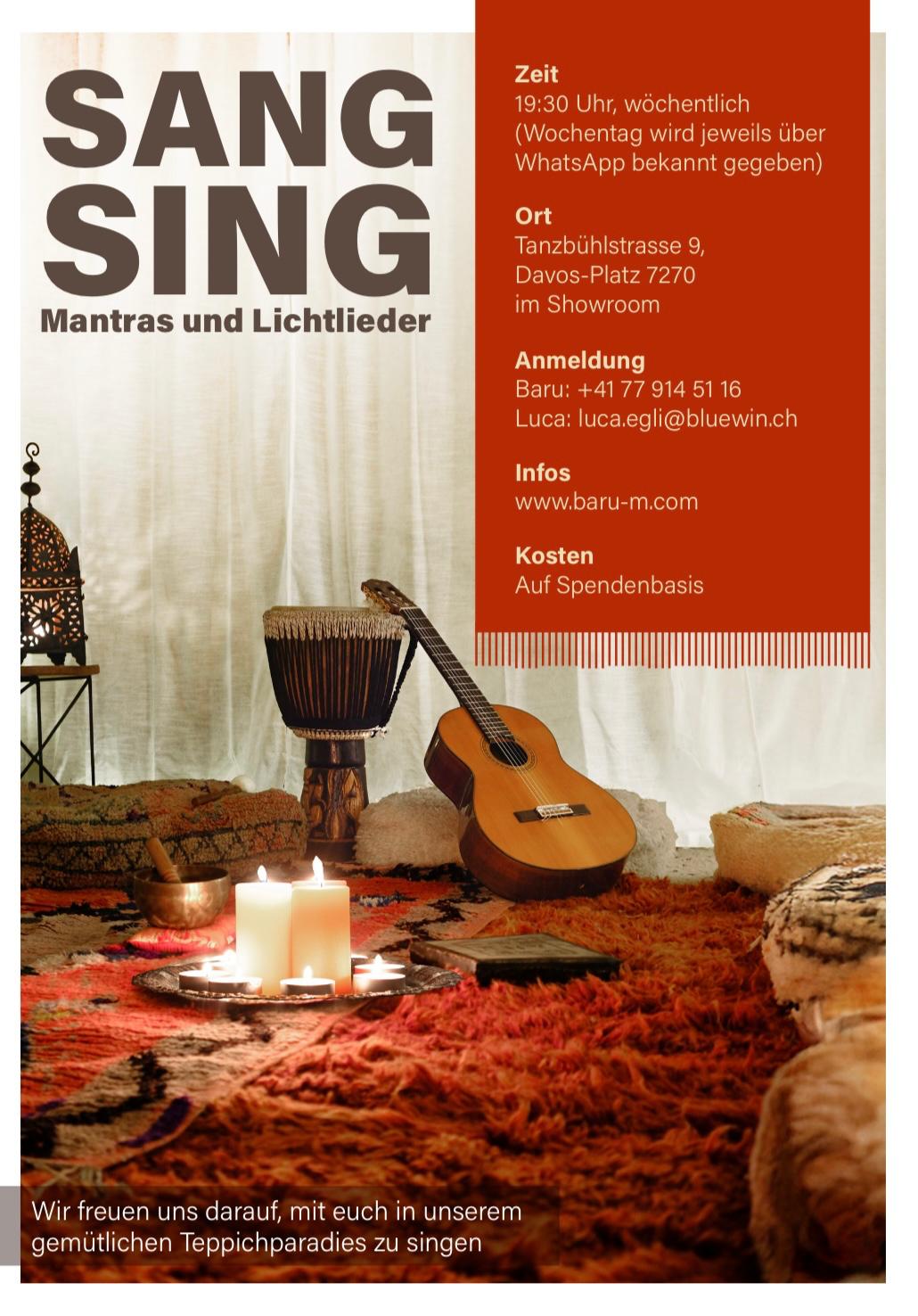 Mantra Chanting und Kraftlieder singen Davos yoga 