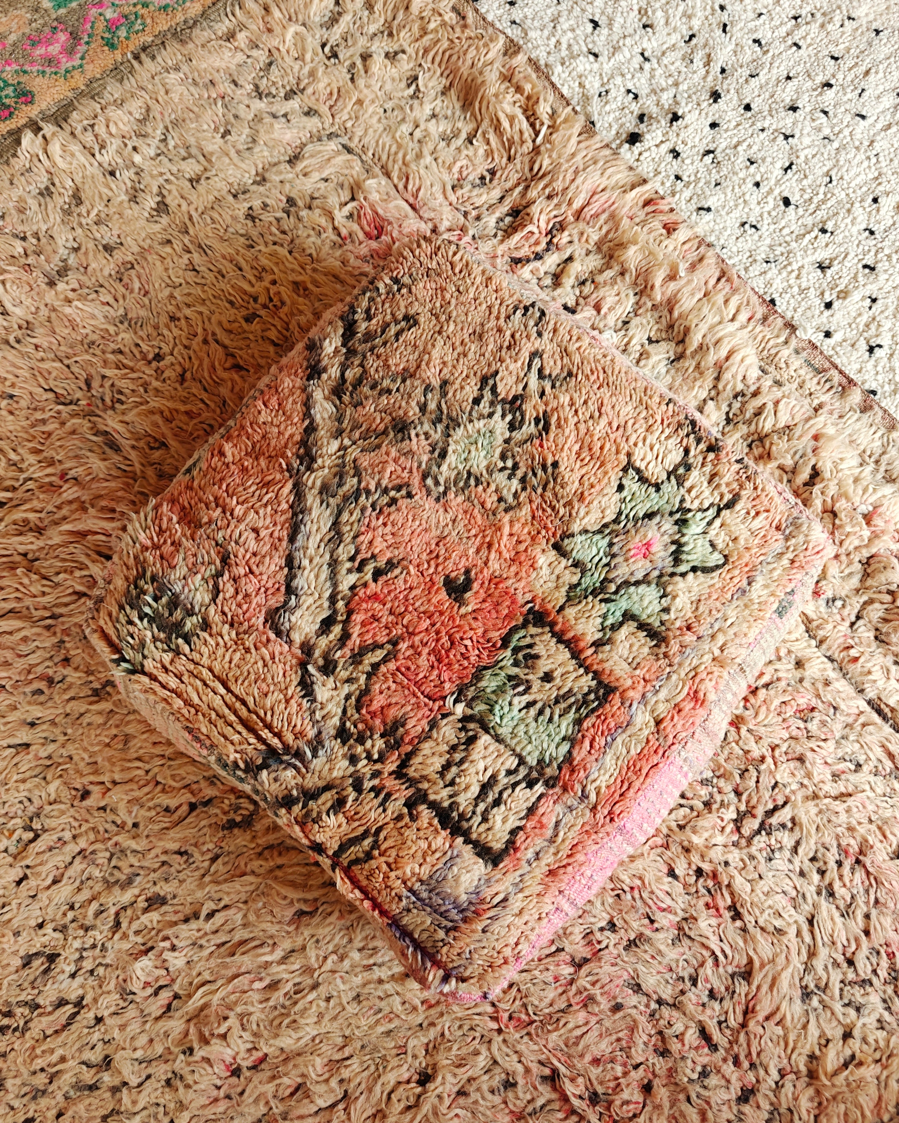 Pouf Sitzkissen erdige Farben Marokko