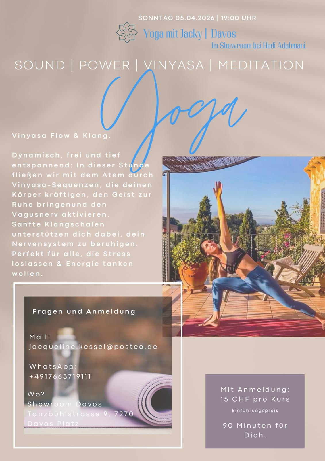 Yoga Davos Sonntag Sound Klang Vinyasa
