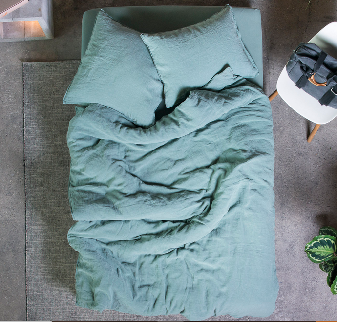 LaVie Bed Linen LINUS SPRUCE GREEN